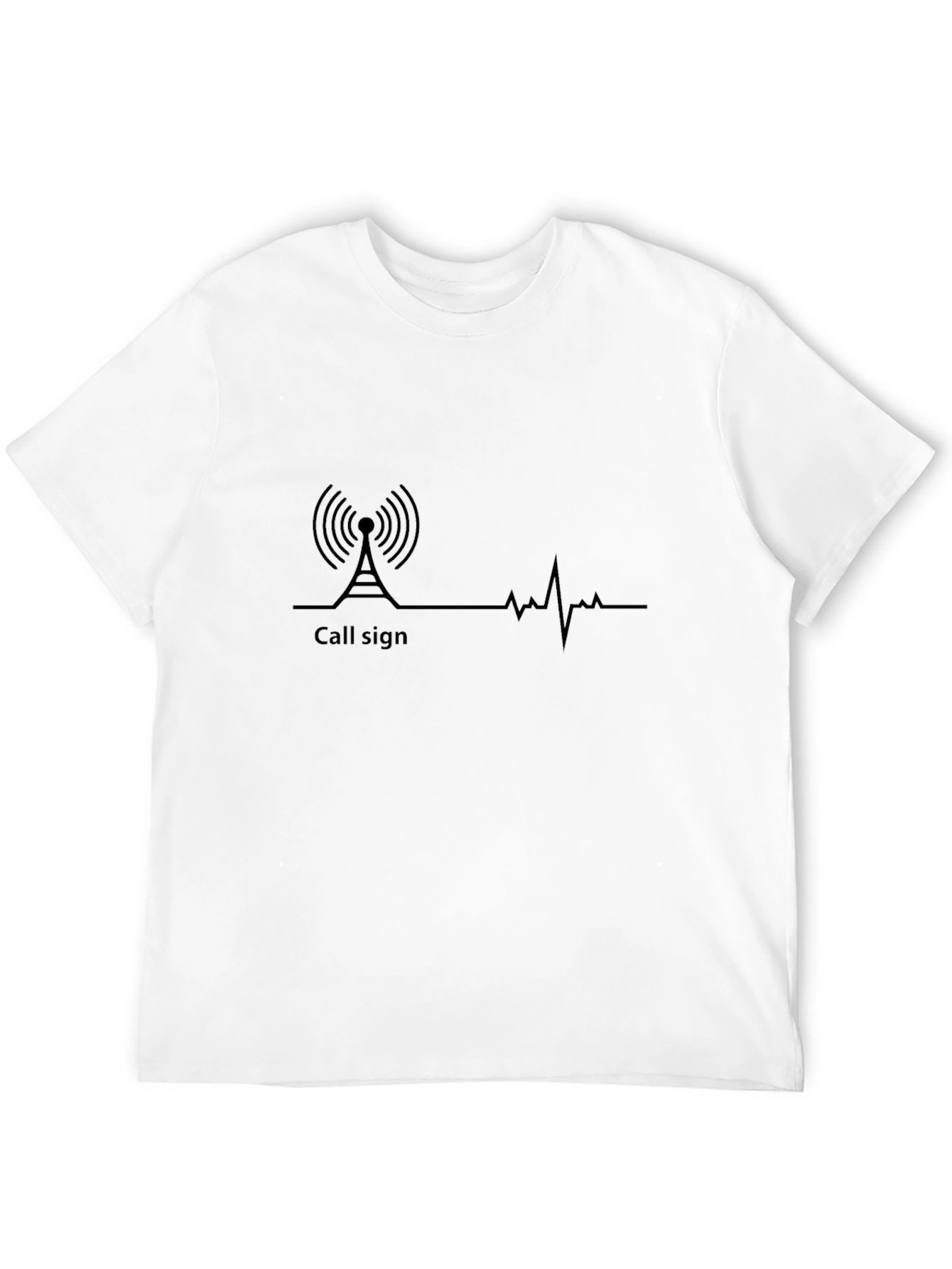 Call Sign Heartbeat T-Shirt - Radio Operator Tee