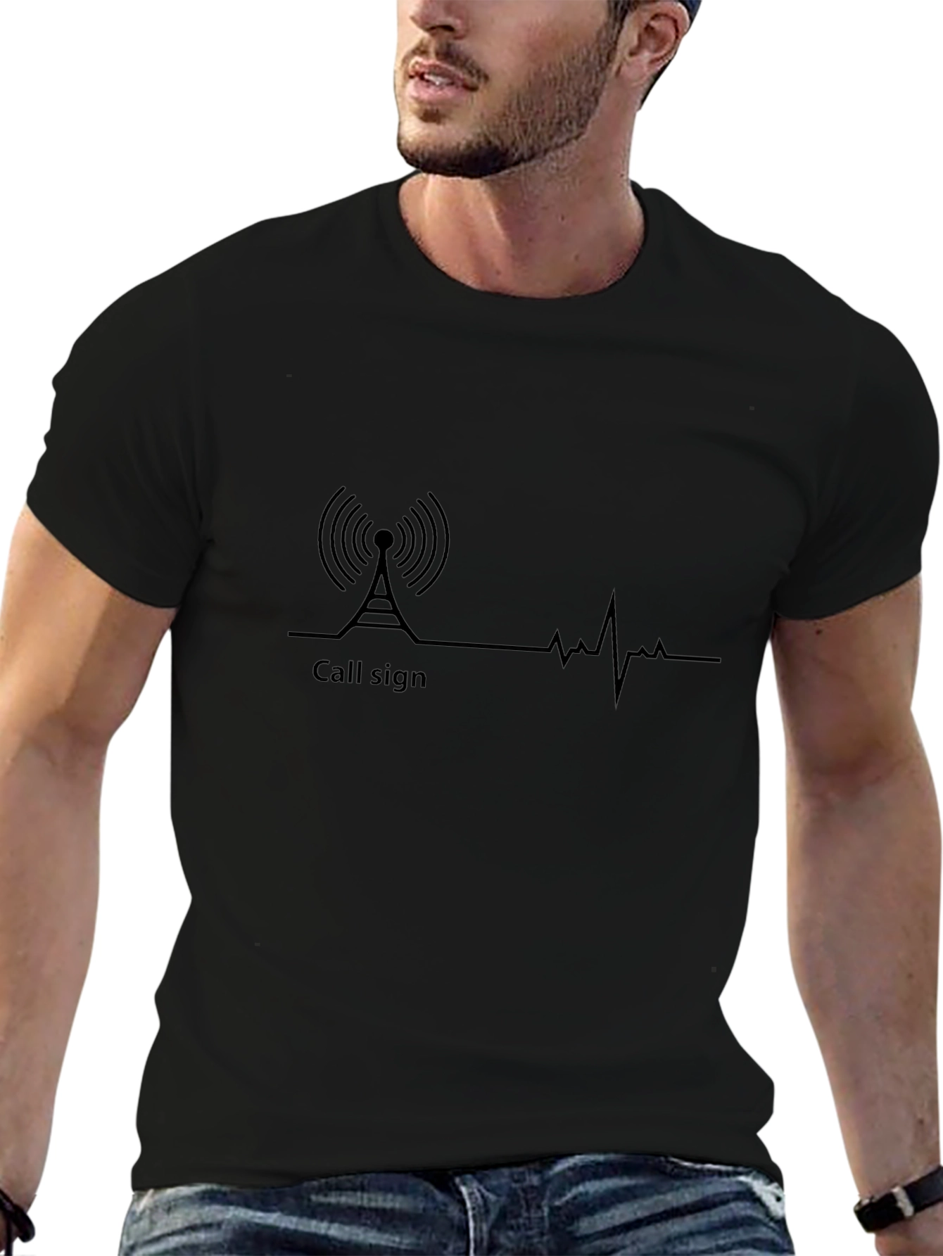 Call Sign Heartbeat T-Shirt - Radio Operator Tee