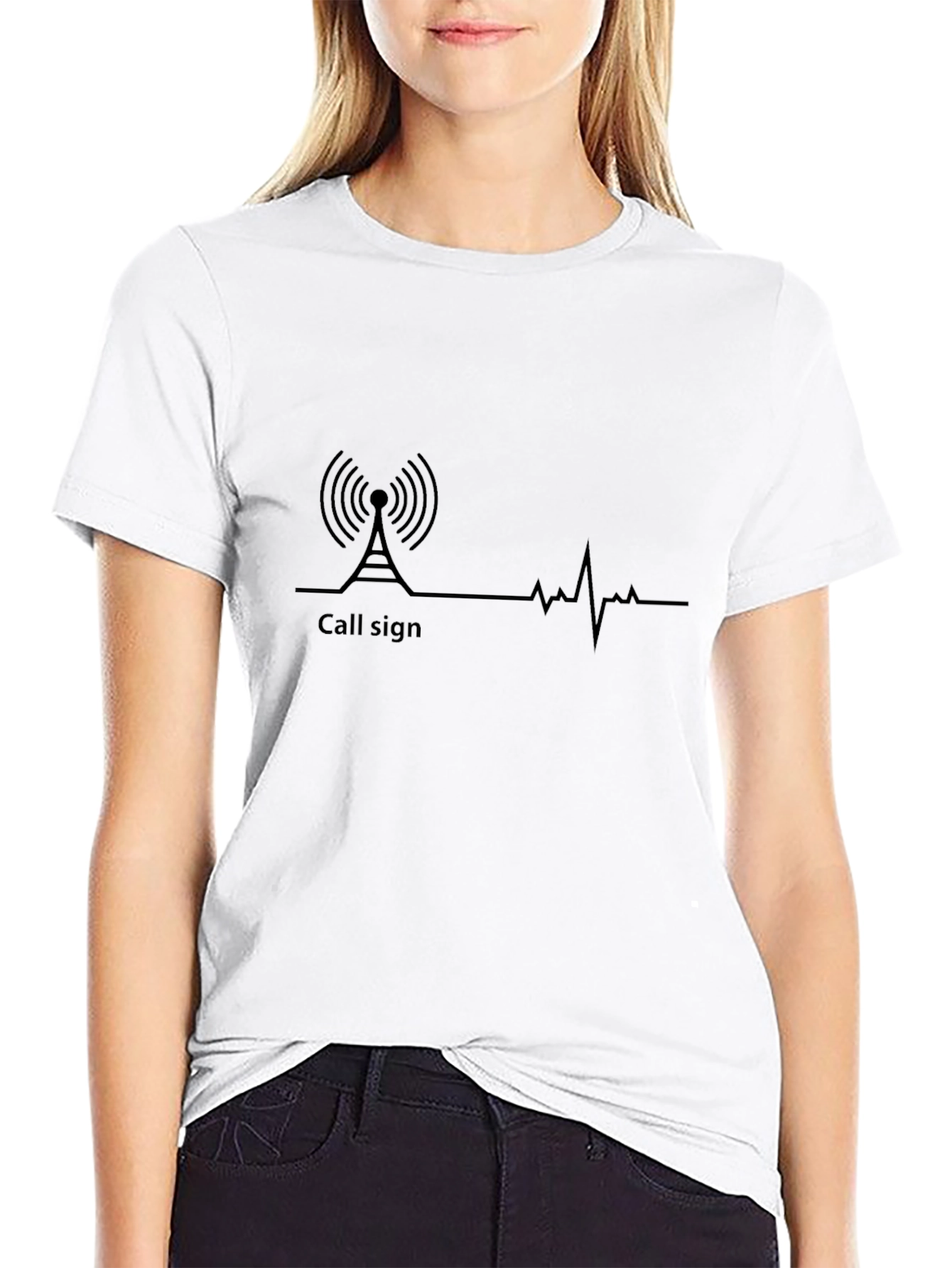 Call Sign Heartbeat T-Shirt - Radio Operator Tee
