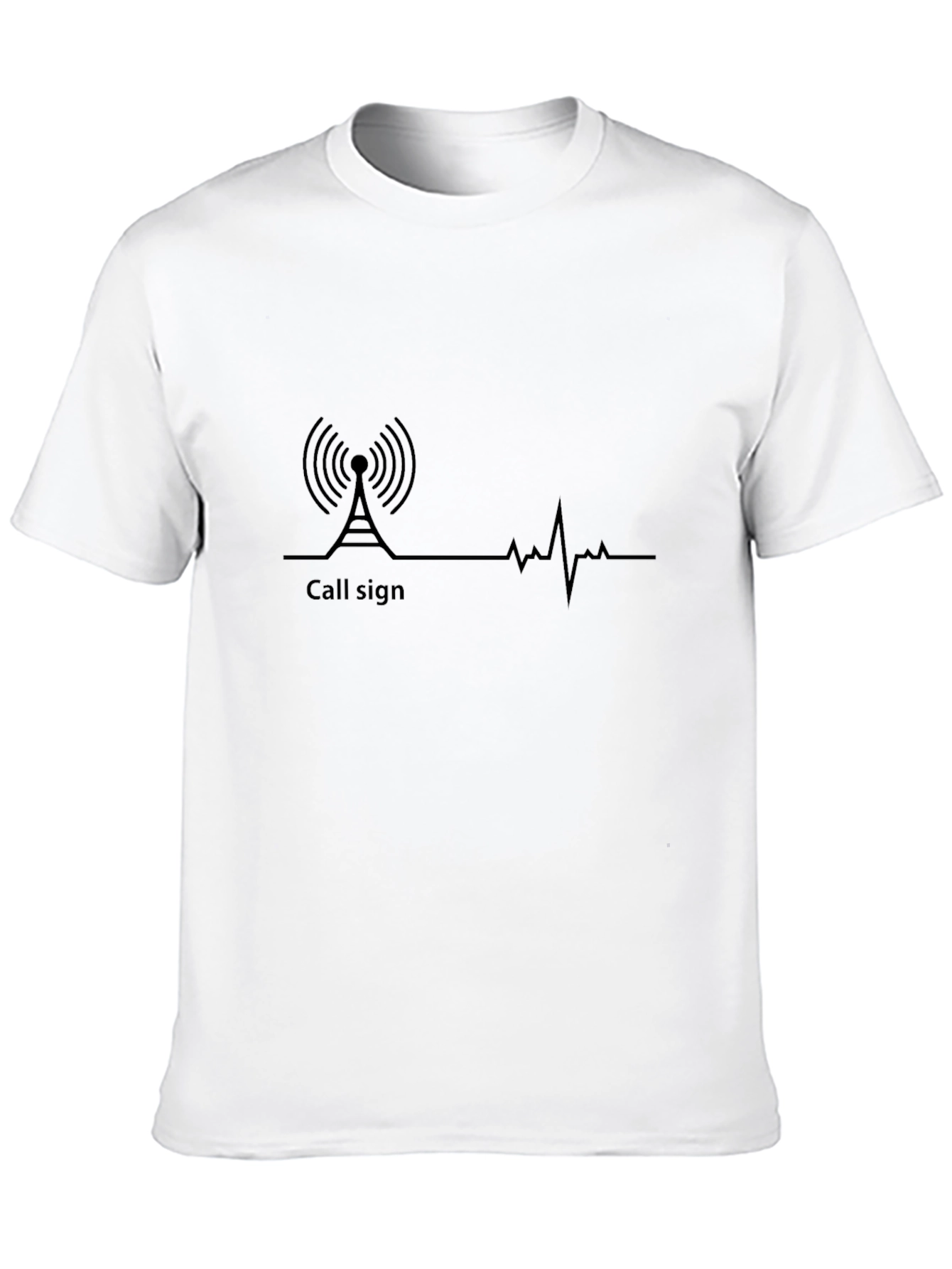 Call Sign Heartbeat T-Shirt - Radio Operator Tee