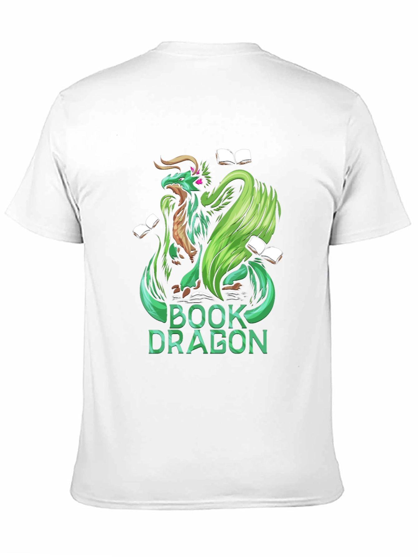 Book Dragon Graphic Tee - Black