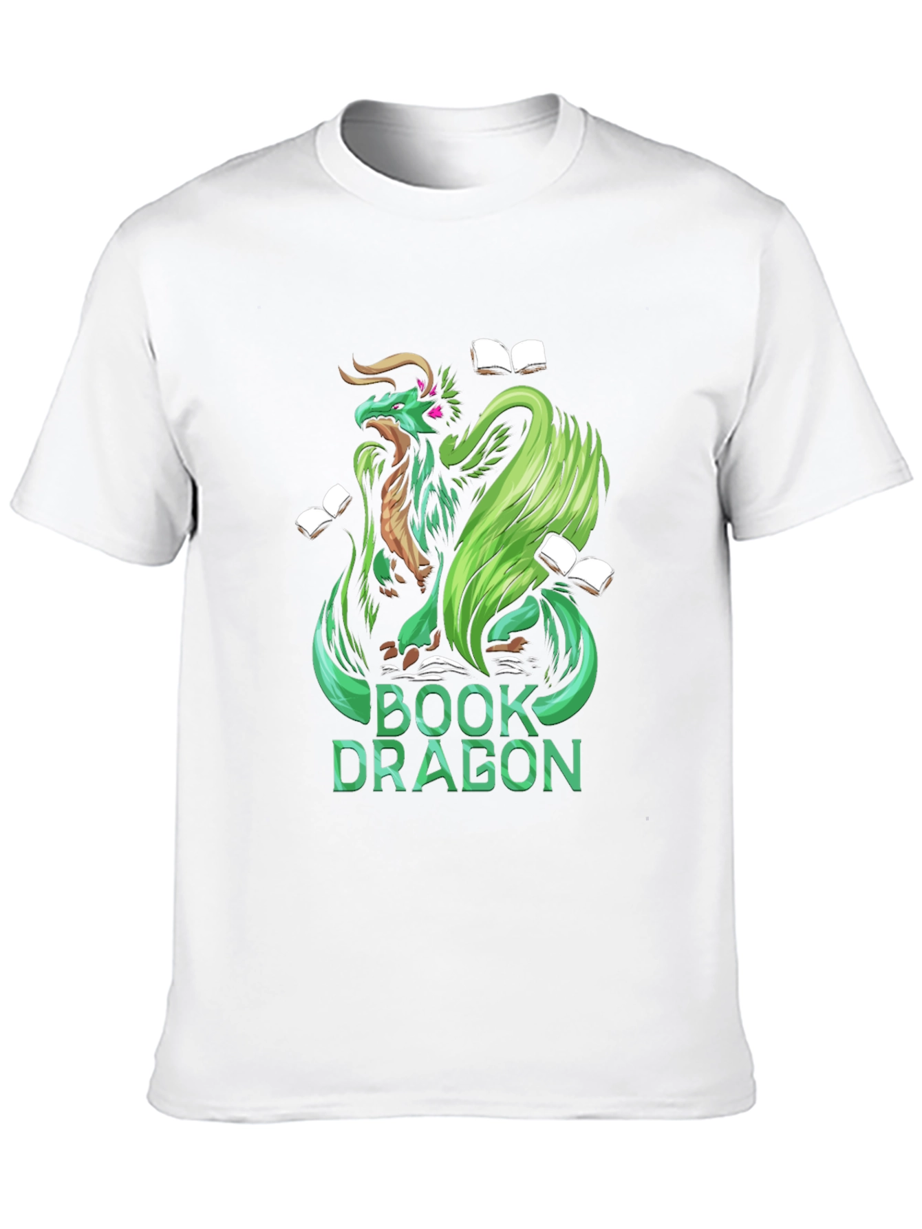 Book Dragon Graphic Tee - Black