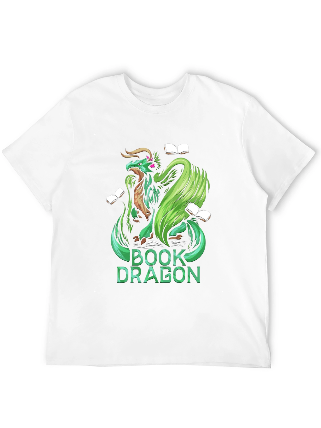Book Dragon Graphic Tee - Black