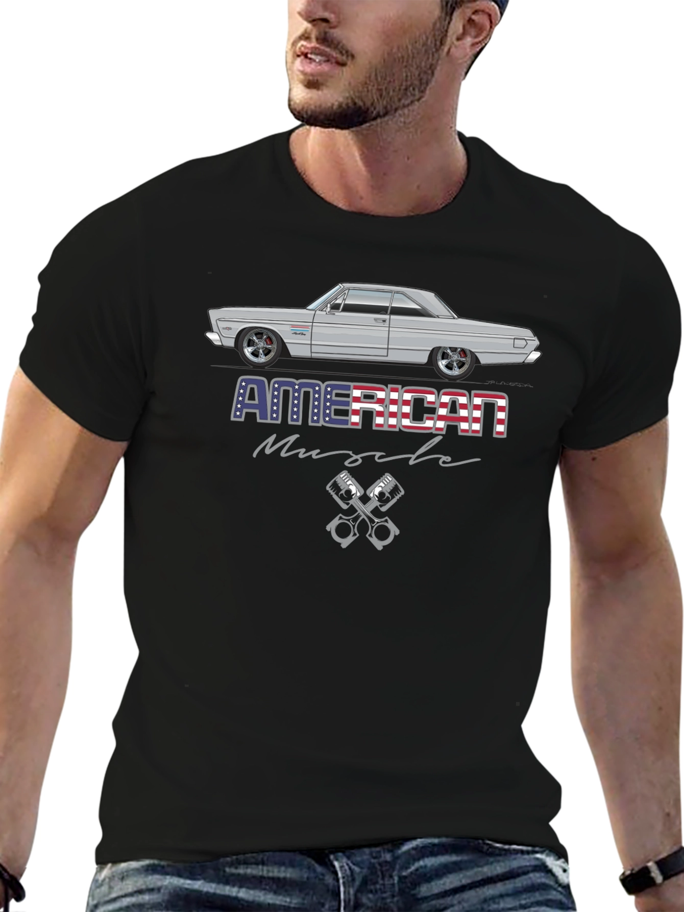American Muscle Car Graphic T-Shirt