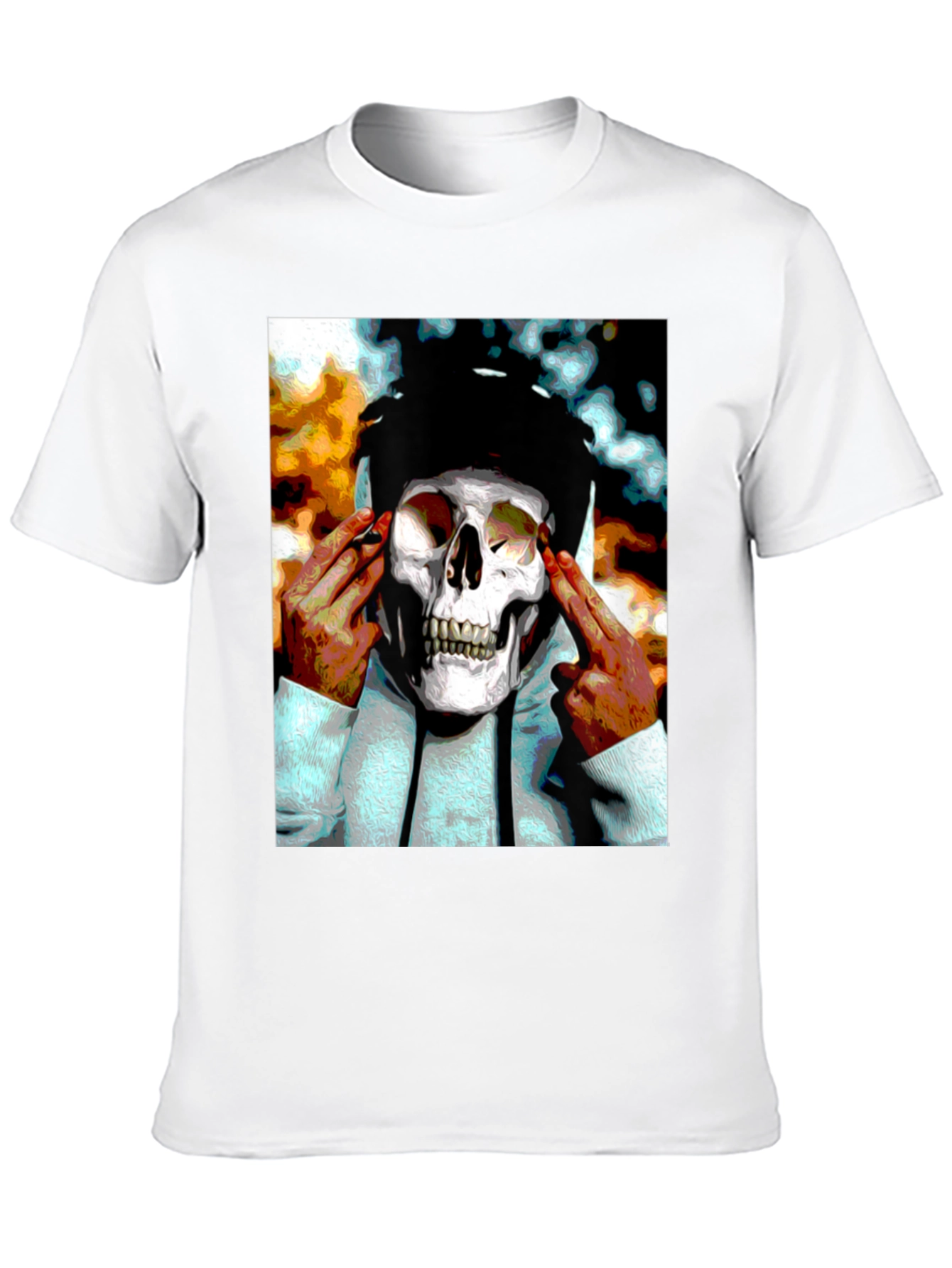 Skull Graphic Black T-Shirt - Urban Style Tee