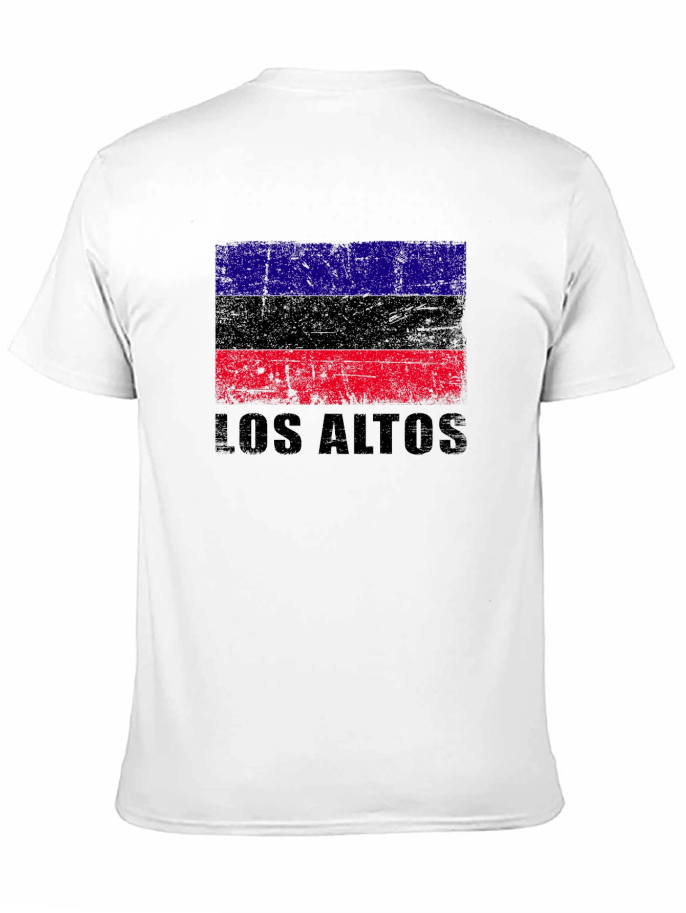 Los Altos Flag Graphic Black T-Shirt