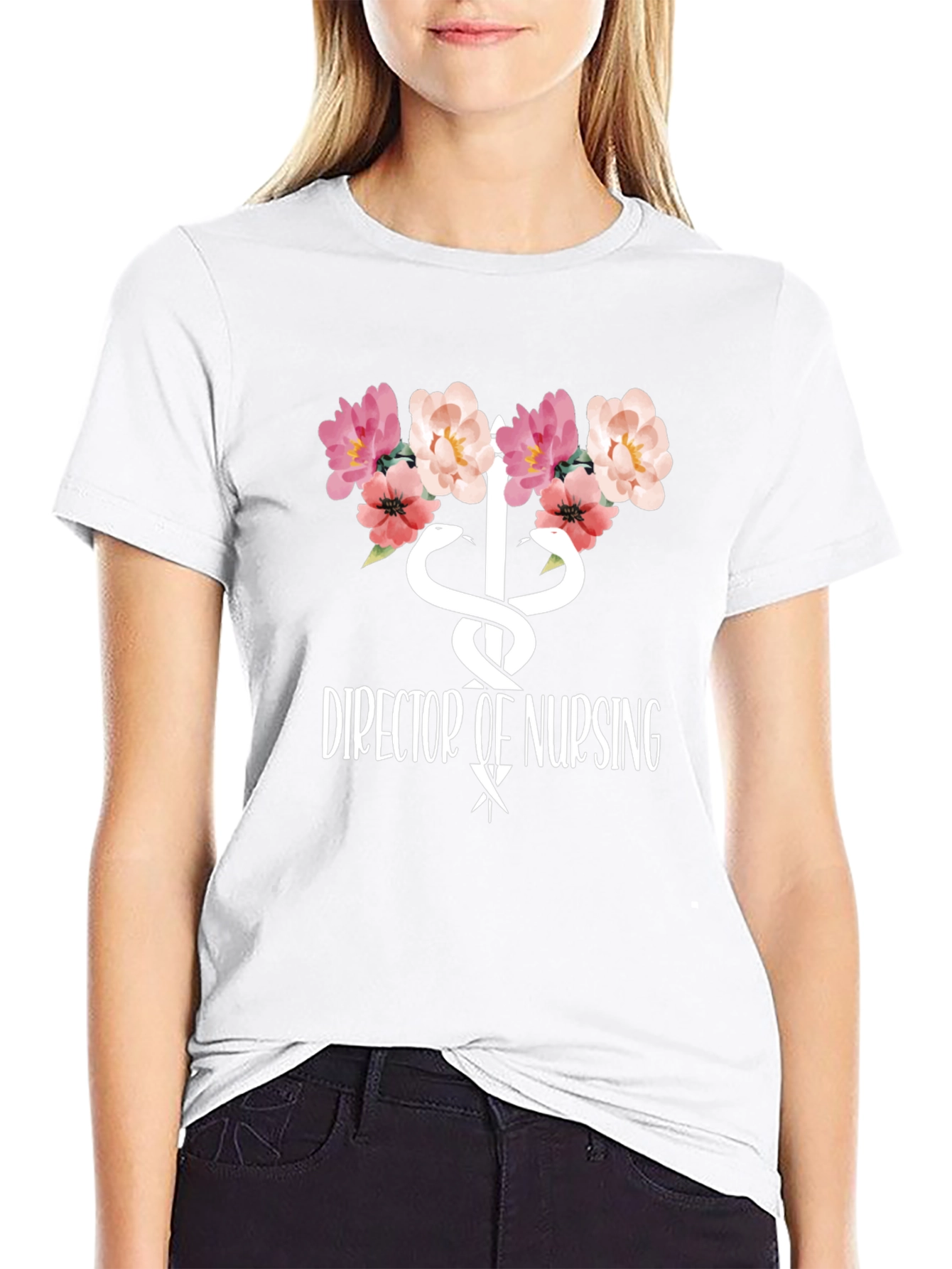 Director of Nursing Floral T-Shirt