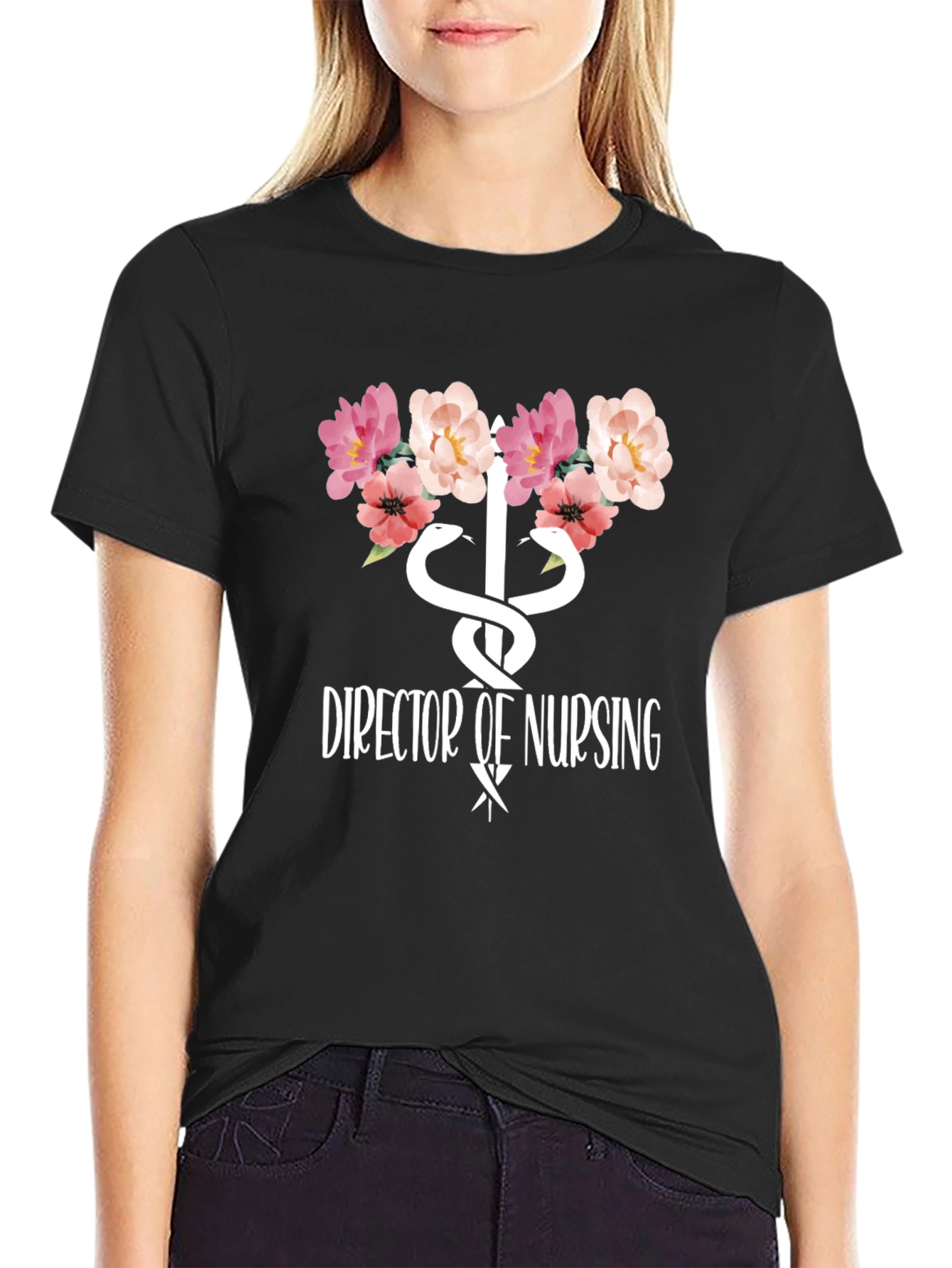 Director of Nursing Floral T-Shirt