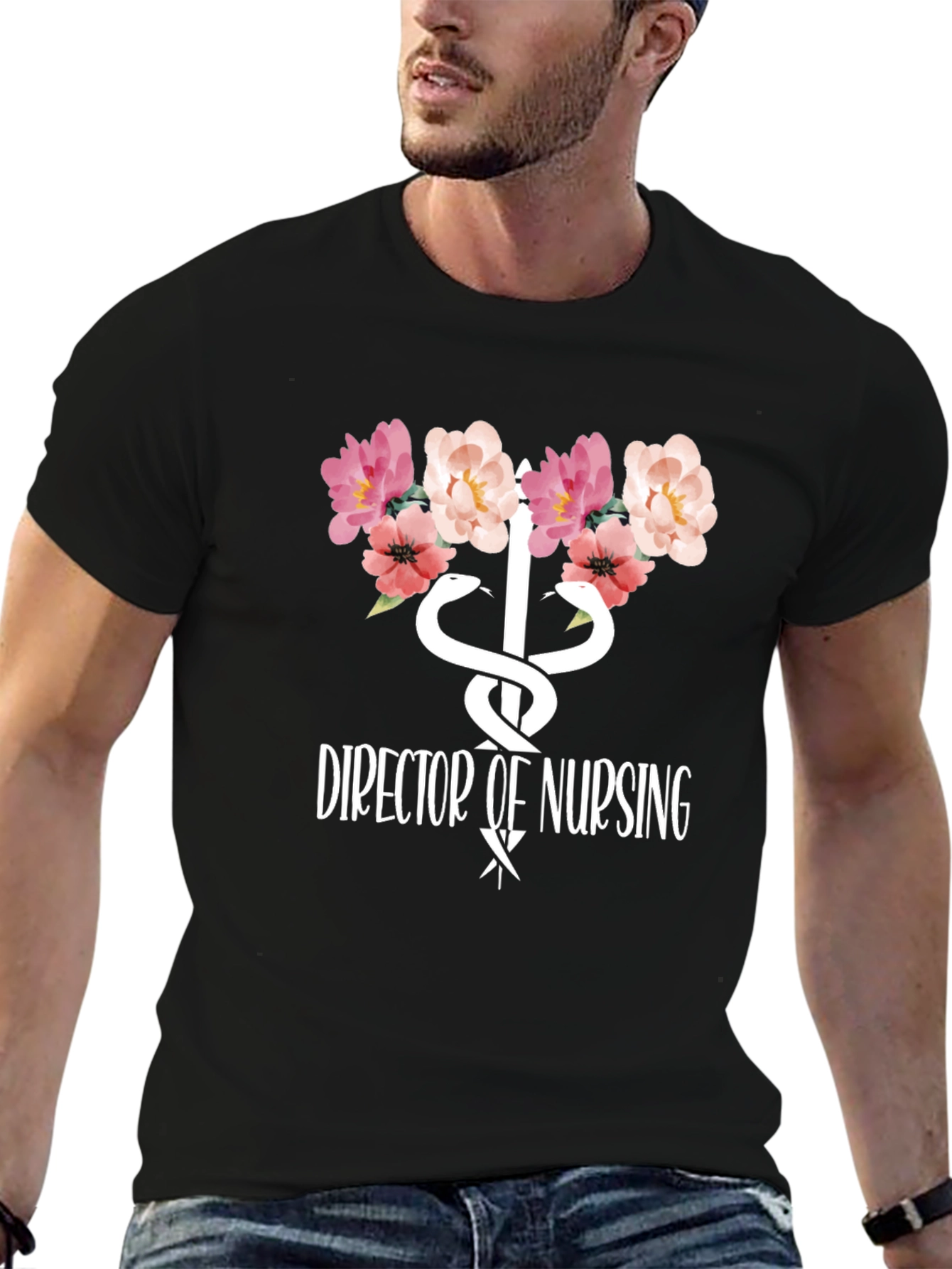 Director of Nursing Floral T-Shirt