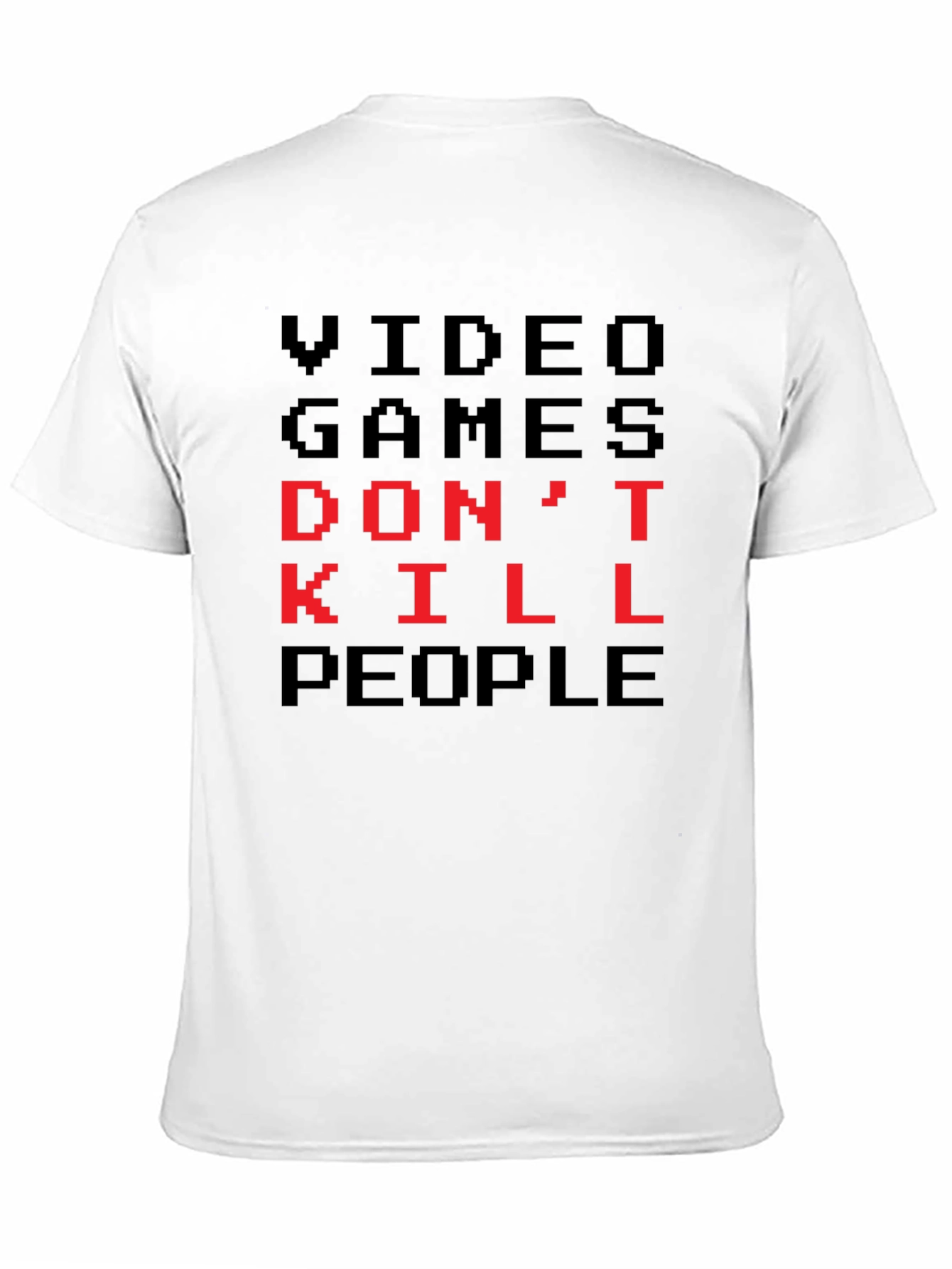 Video Games Dont Kill People Pixel Art T-Shirt