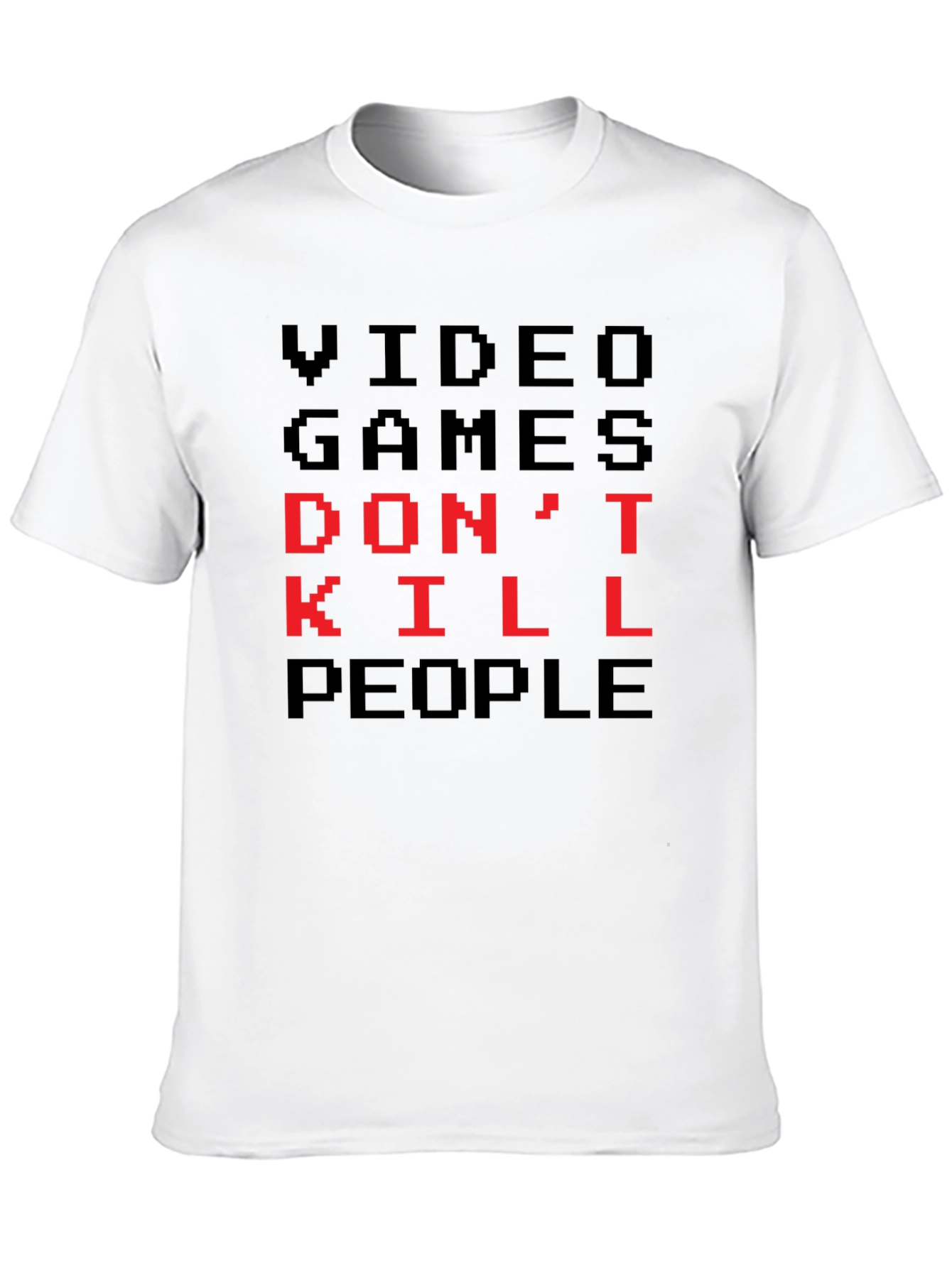 Video Games Dont Kill People Pixel Art T-Shirt