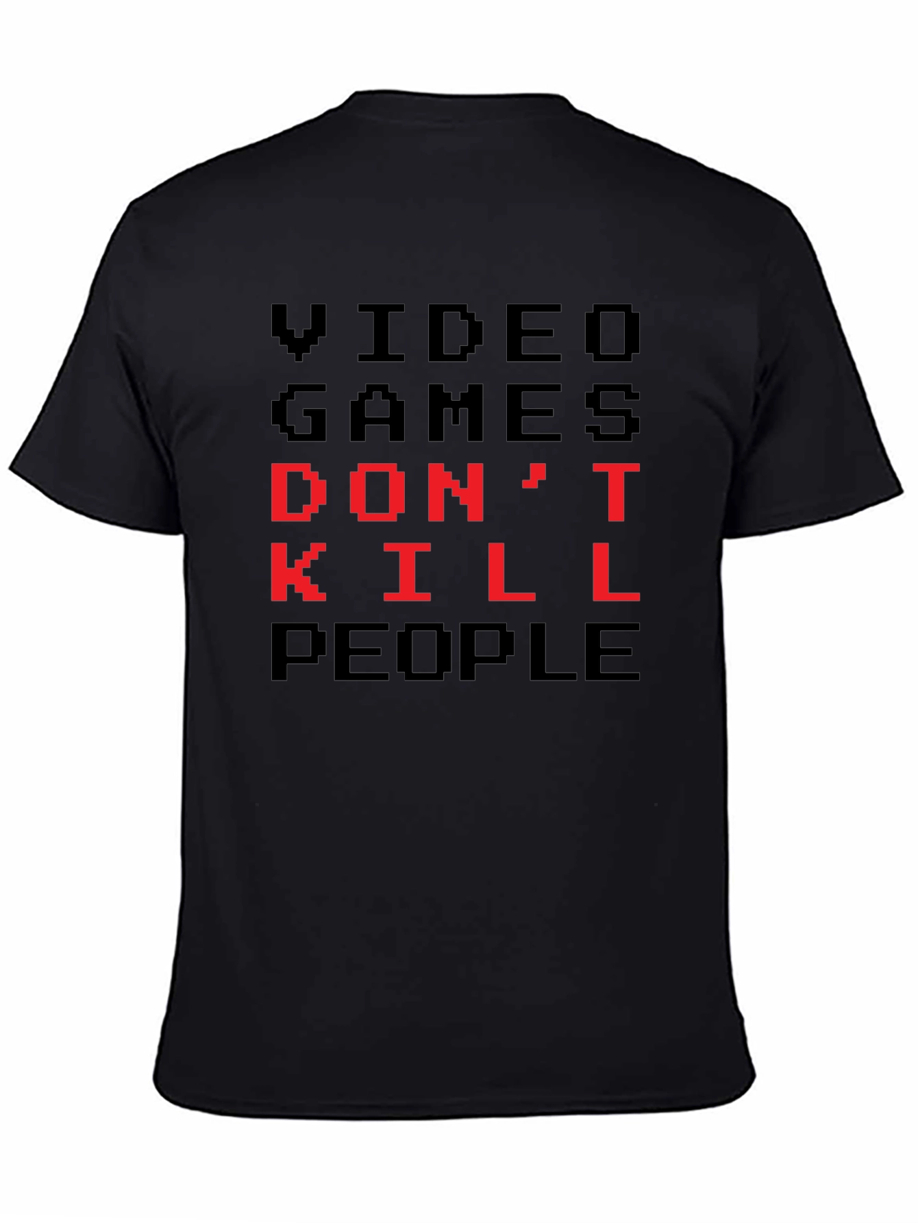 Video Games Dont Kill People Pixel Art T-Shirt