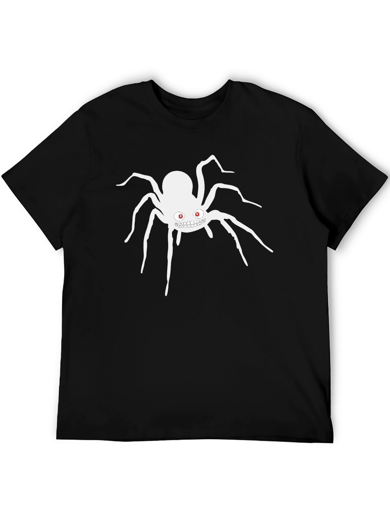 Mens Black Spider Graphic T-Shirt