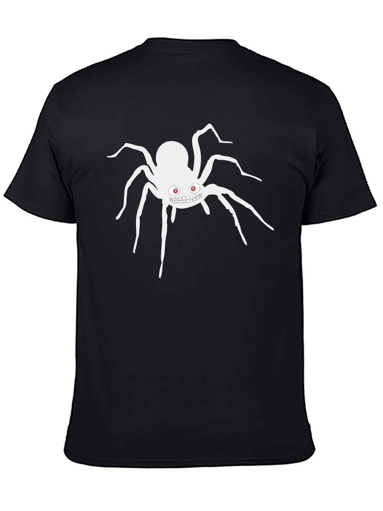 Mens Black Spider Graphic T-Shirt