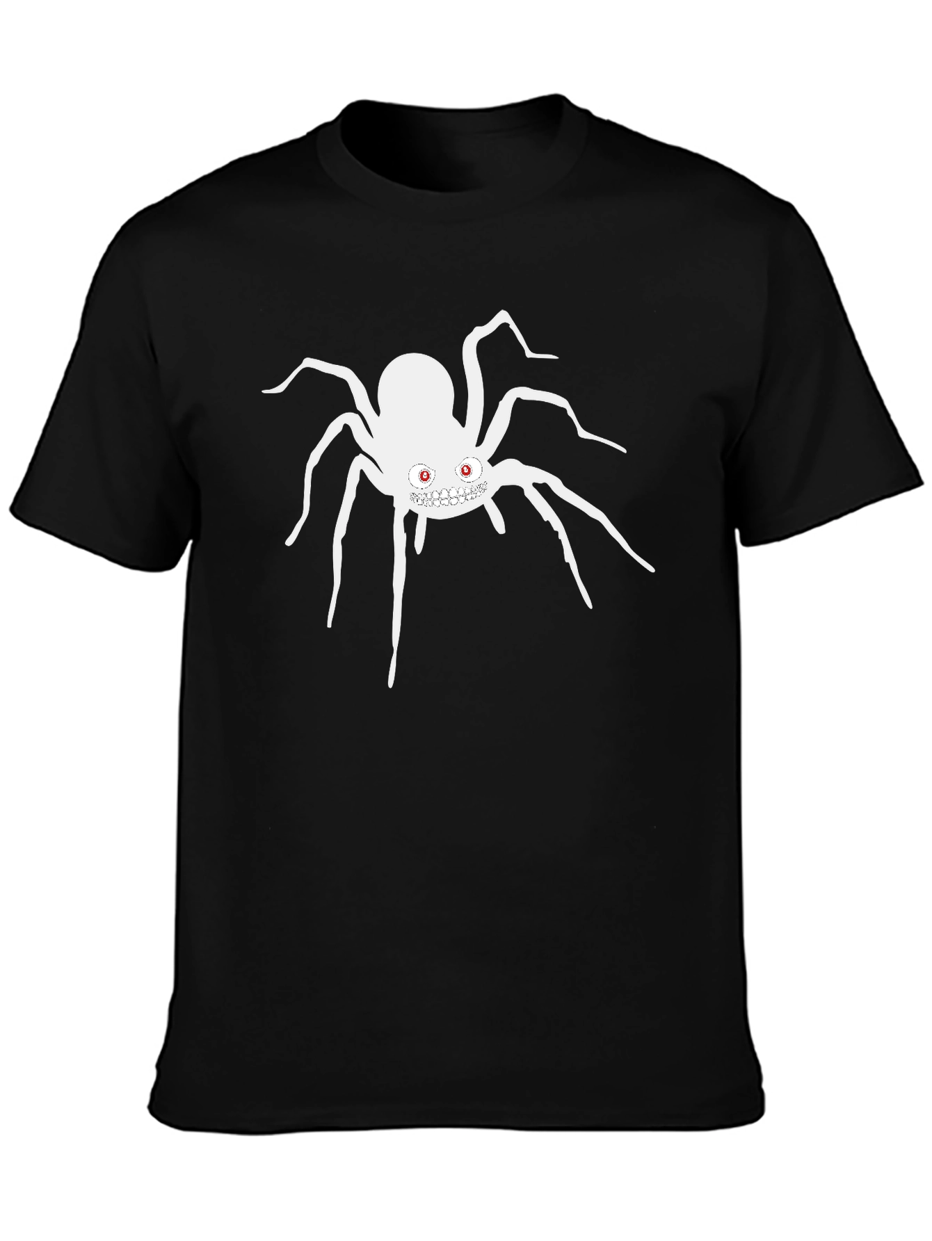 Mens Black Spider Graphic T-Shirt