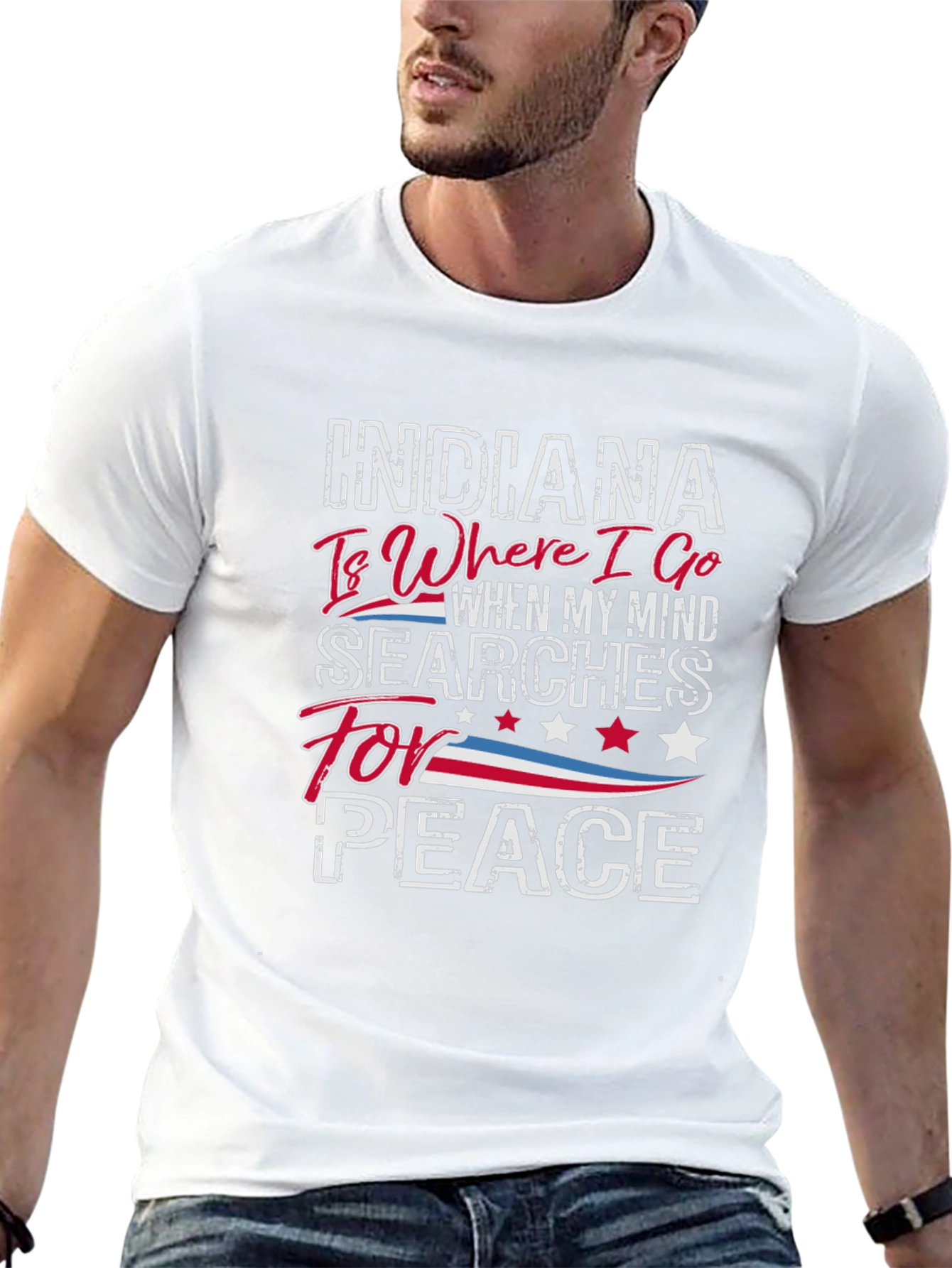Indiana Peace Graphic T-Shirt