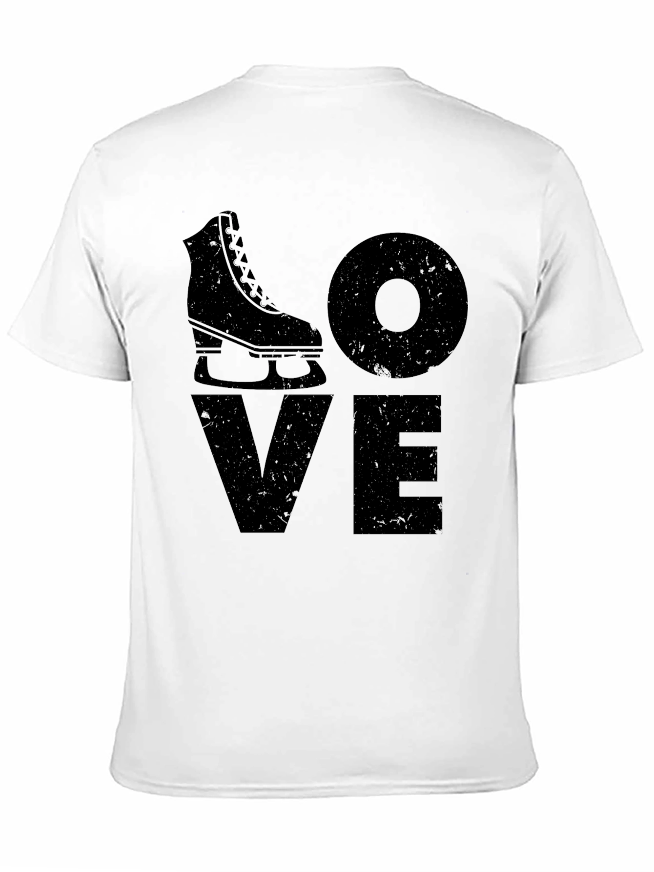 I Love Skating Graphic Black T-Shirt