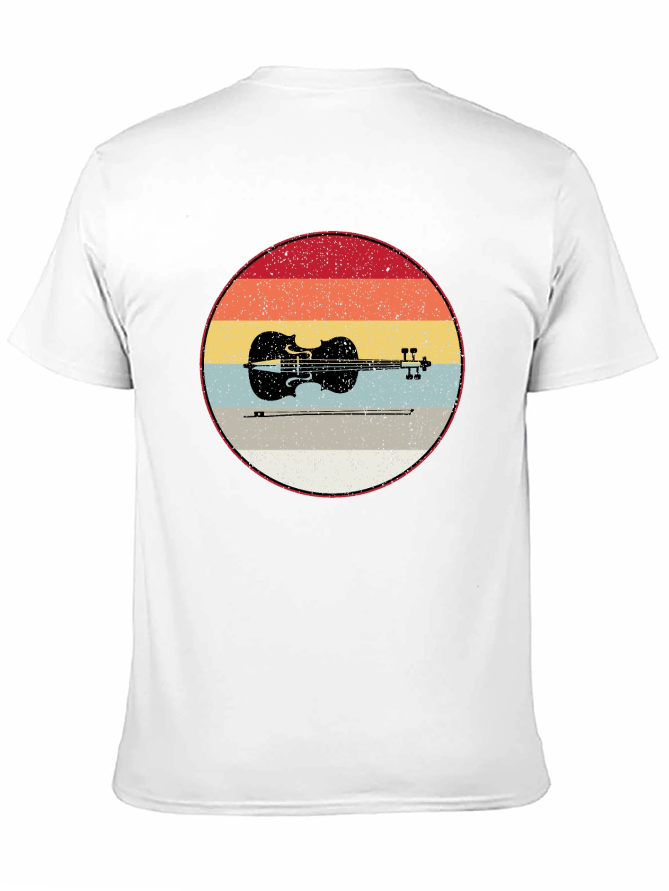 Retro Violin Graphic Tee - Music Lover T-Shirt