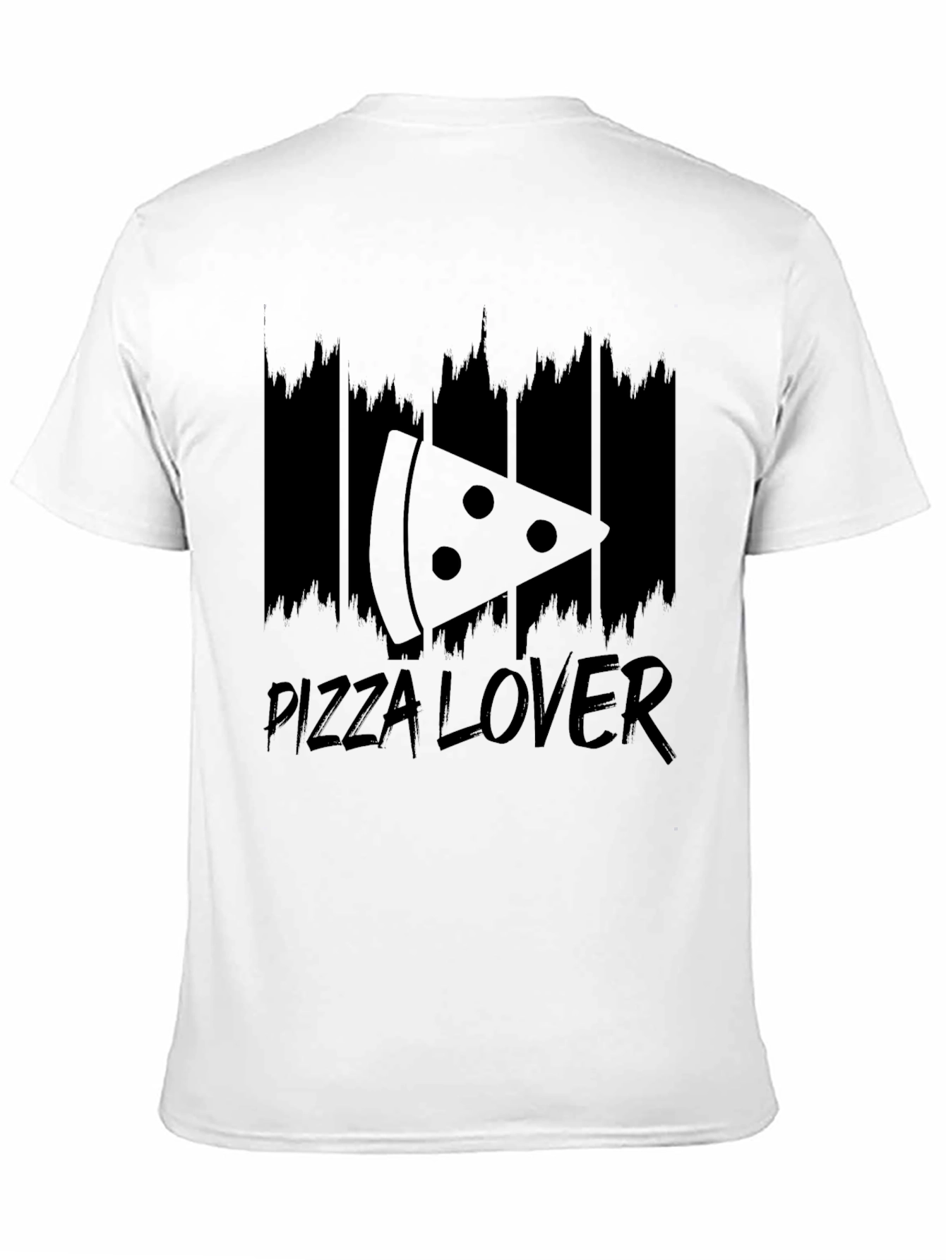 Pizza Lover Graphic Tee - Black Cotton T-Shirt