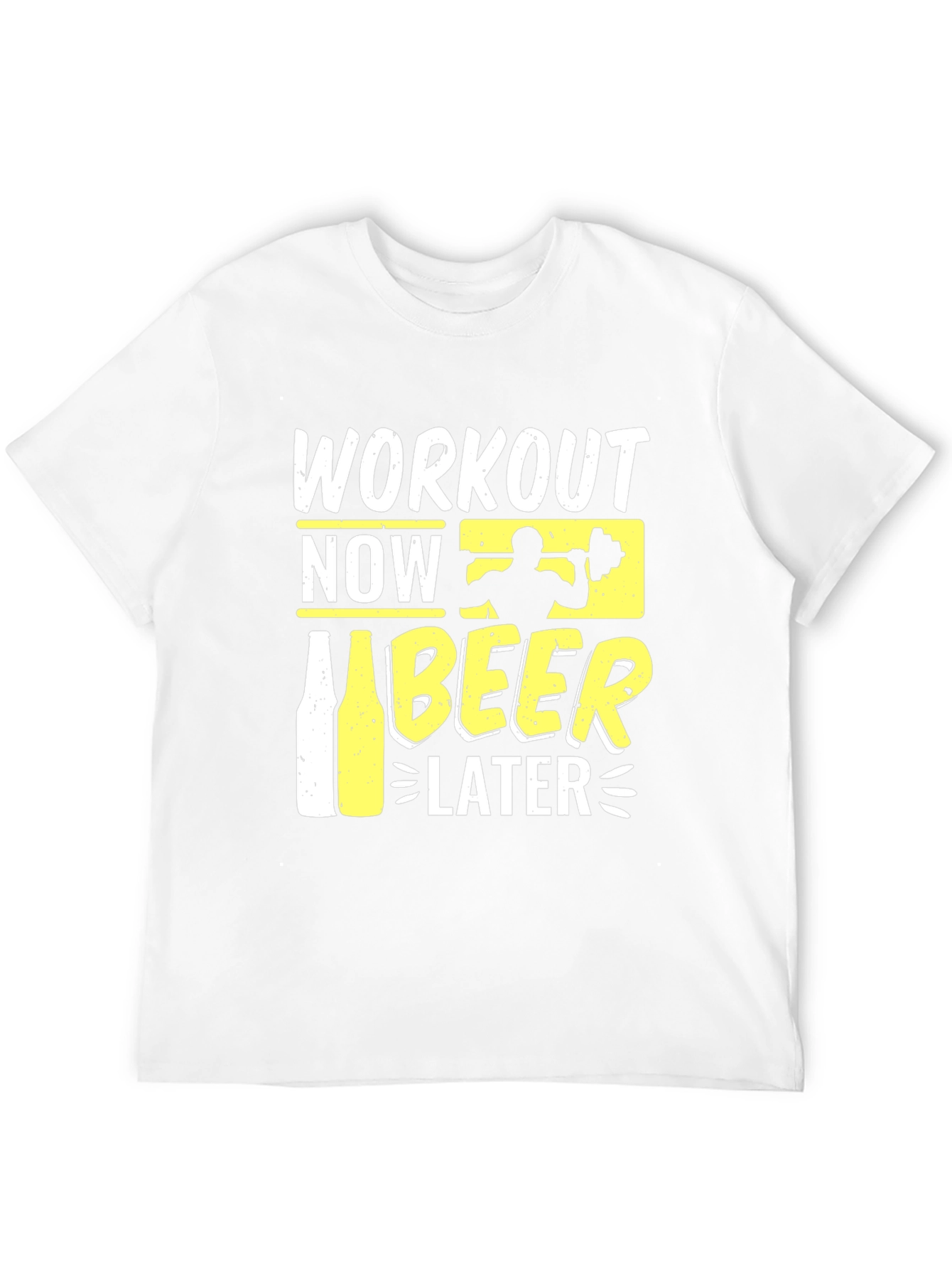Workout Now Beer Later Graphic T-Shirt