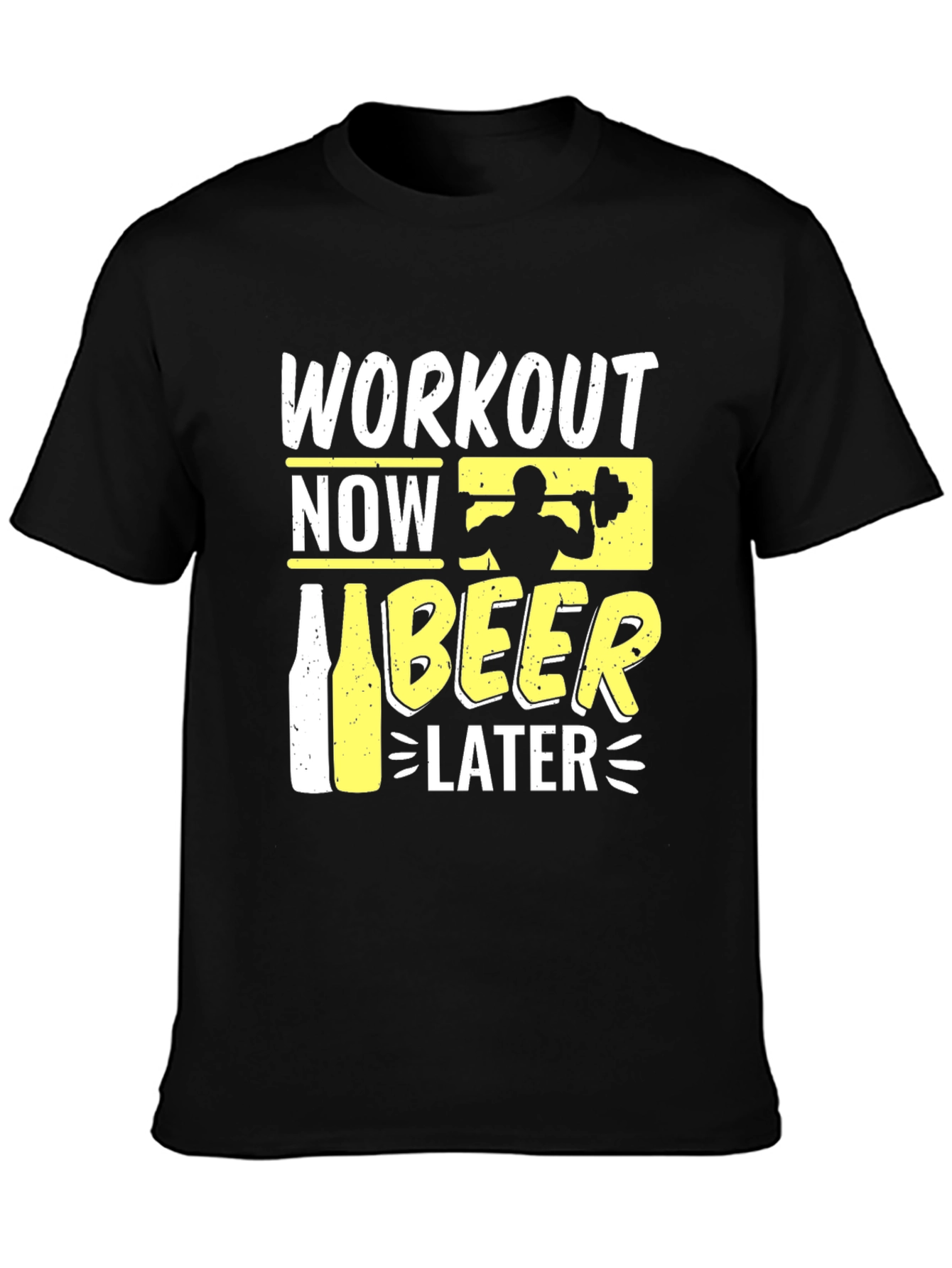Workout Now Beer Later Graphic T-Shirt