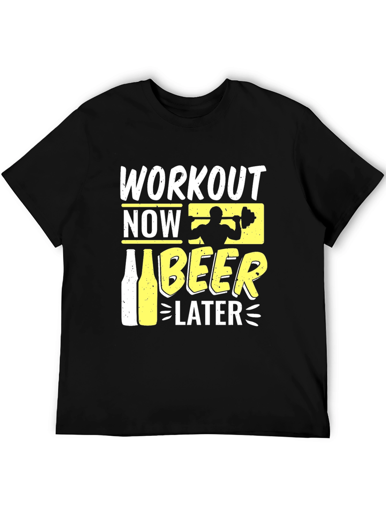 Workout Now Beer Later Graphic T-Shirt