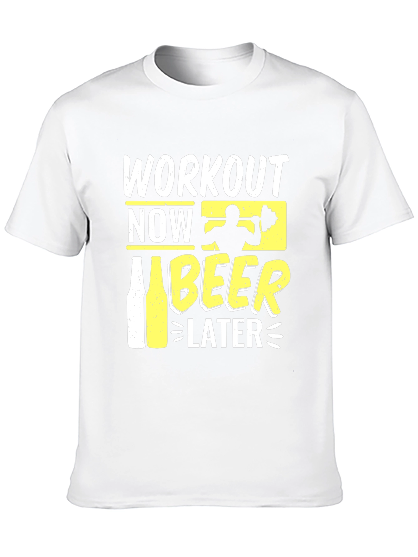 Workout Now Beer Later Graphic T-Shirt