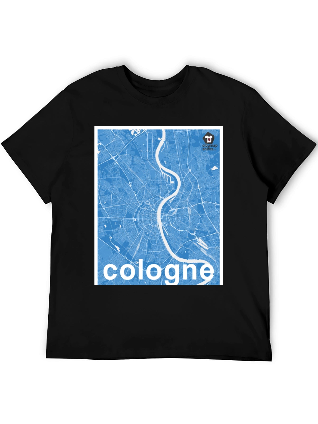 Cologne City Map Graphic Tee - Urban Style