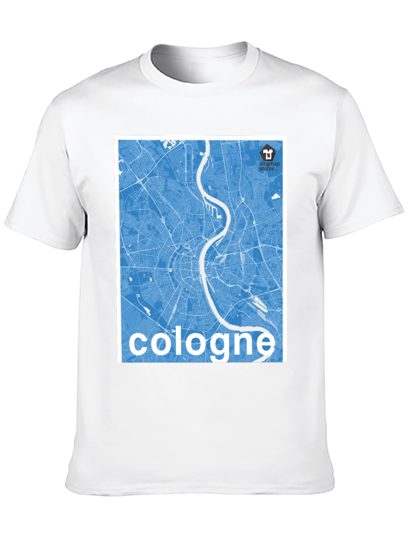Cologne City Map Graphic Tee - Urban Style