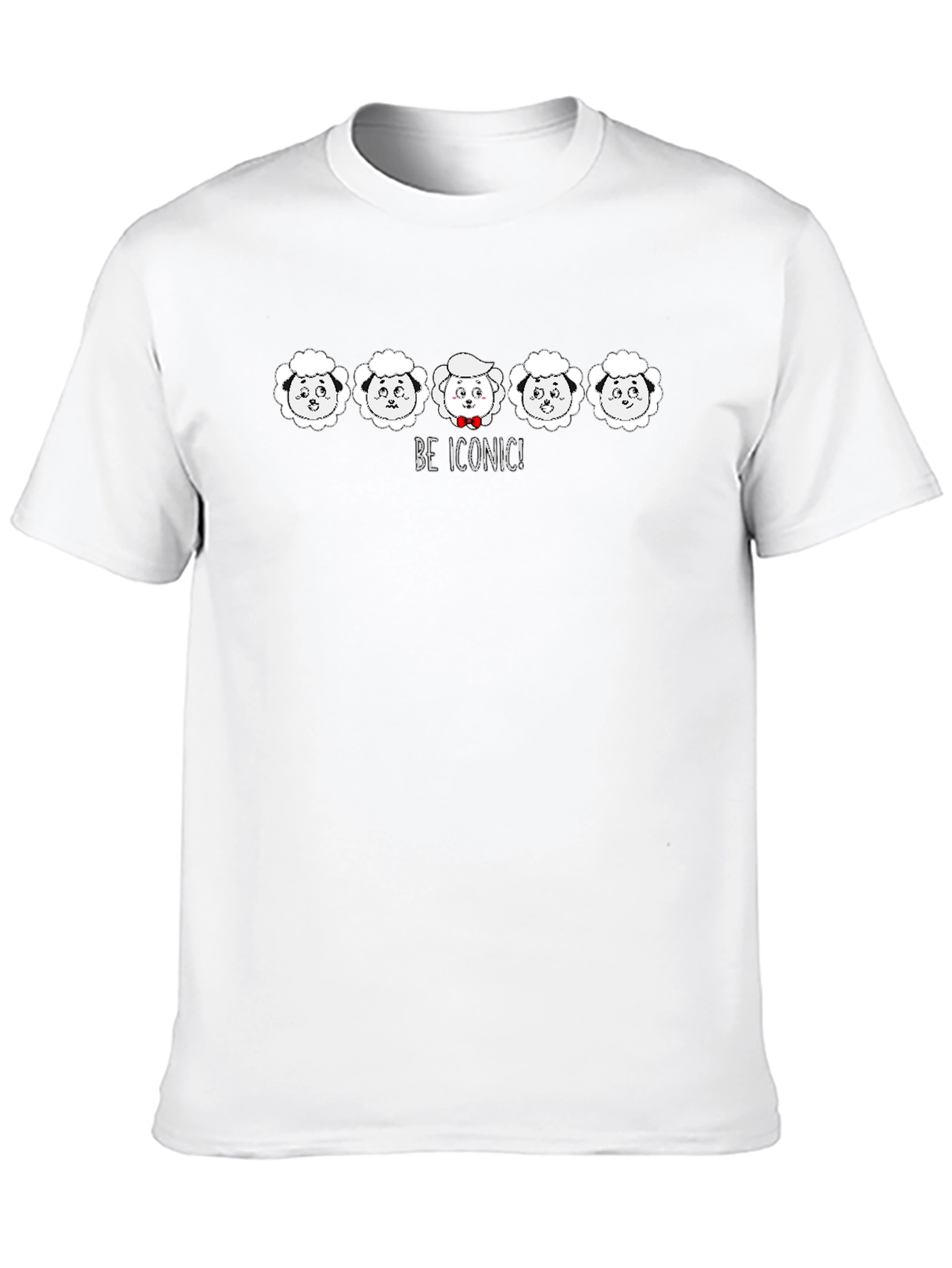 Be Iconic Sheep Graphic Tee - Black