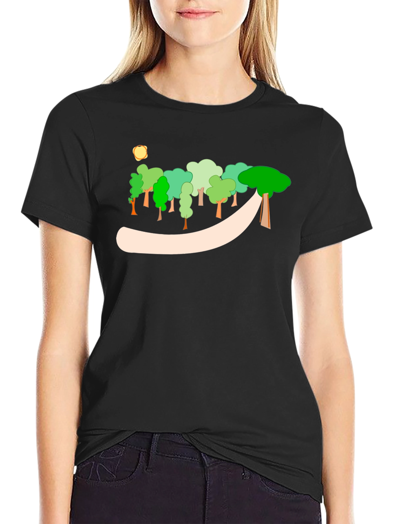 Cartoon Forest Graphic Tee