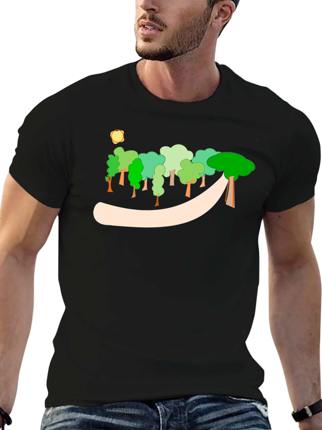 Cartoon Forest Graphic Tee