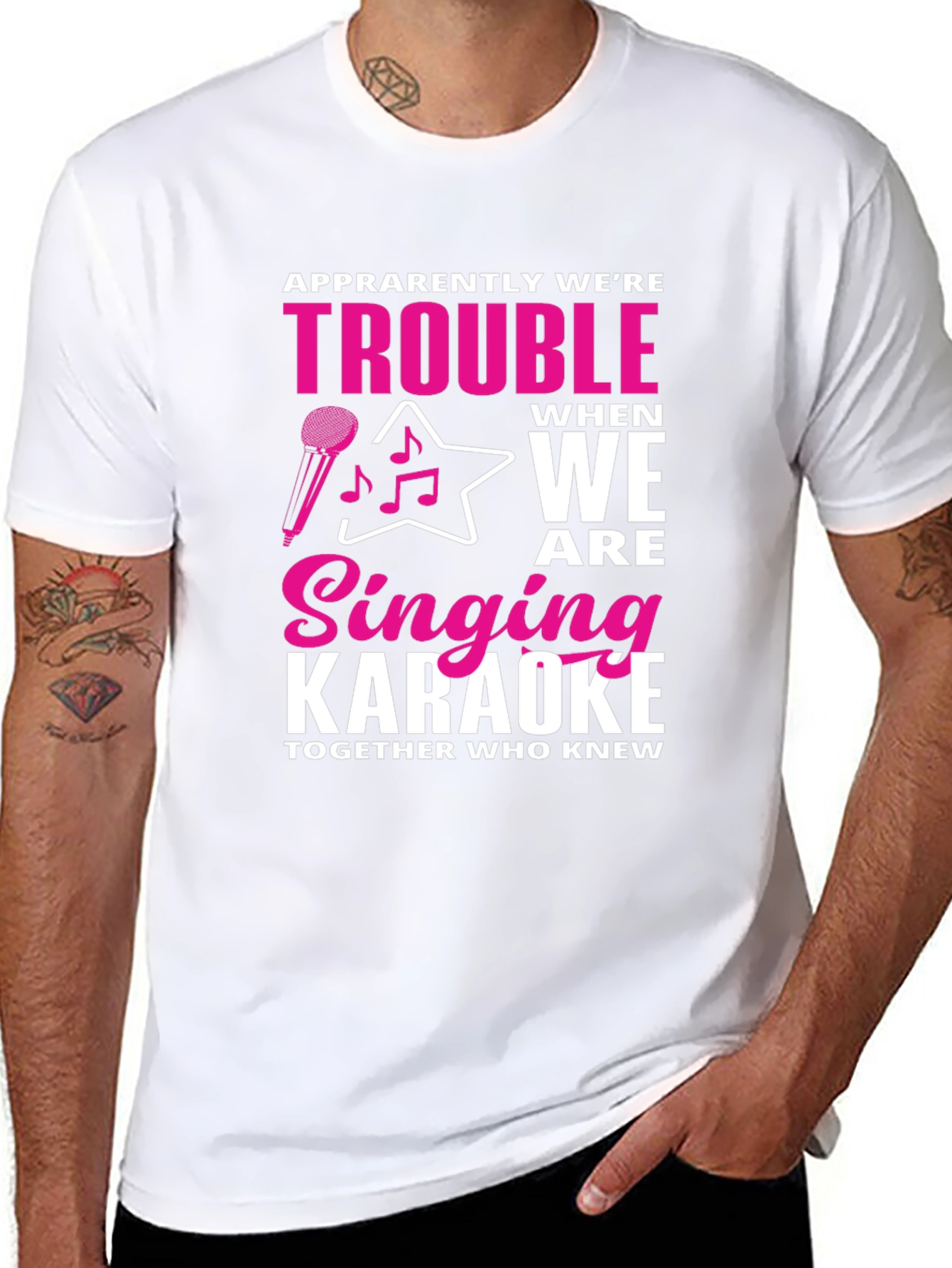 Karaoke Trouble Graphic Tee