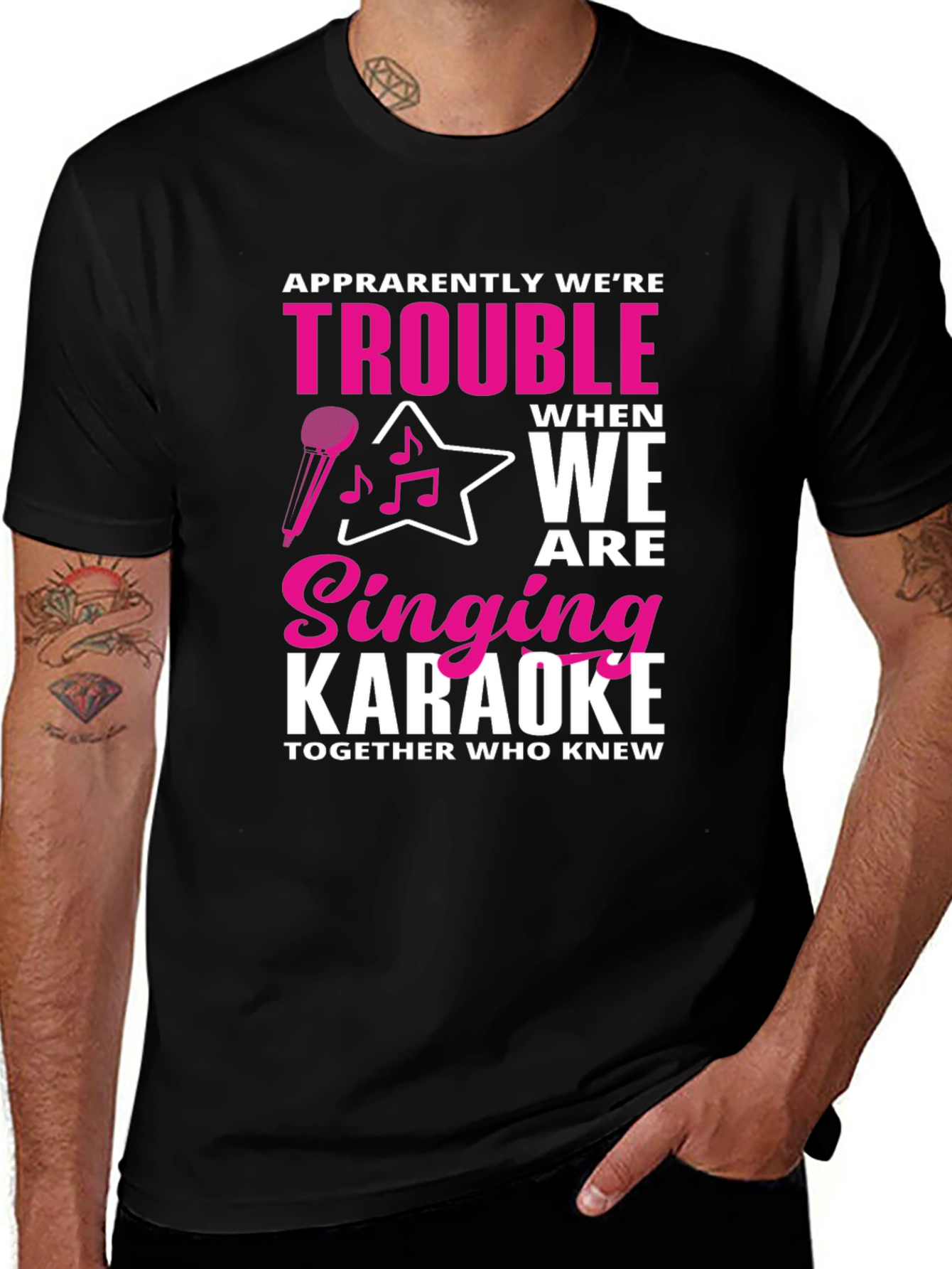 Karaoke Trouble Graphic Tee