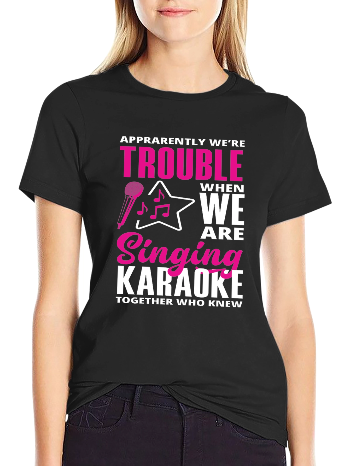 Karaoke Trouble Graphic Tee