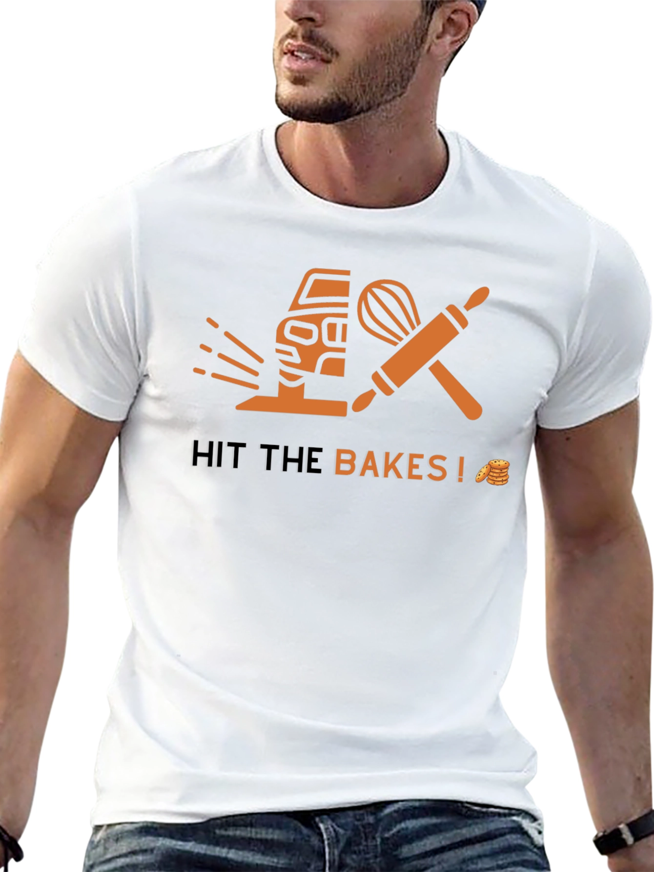 Hit the Bakes! Funny Car & Baking Pun T-Shirt