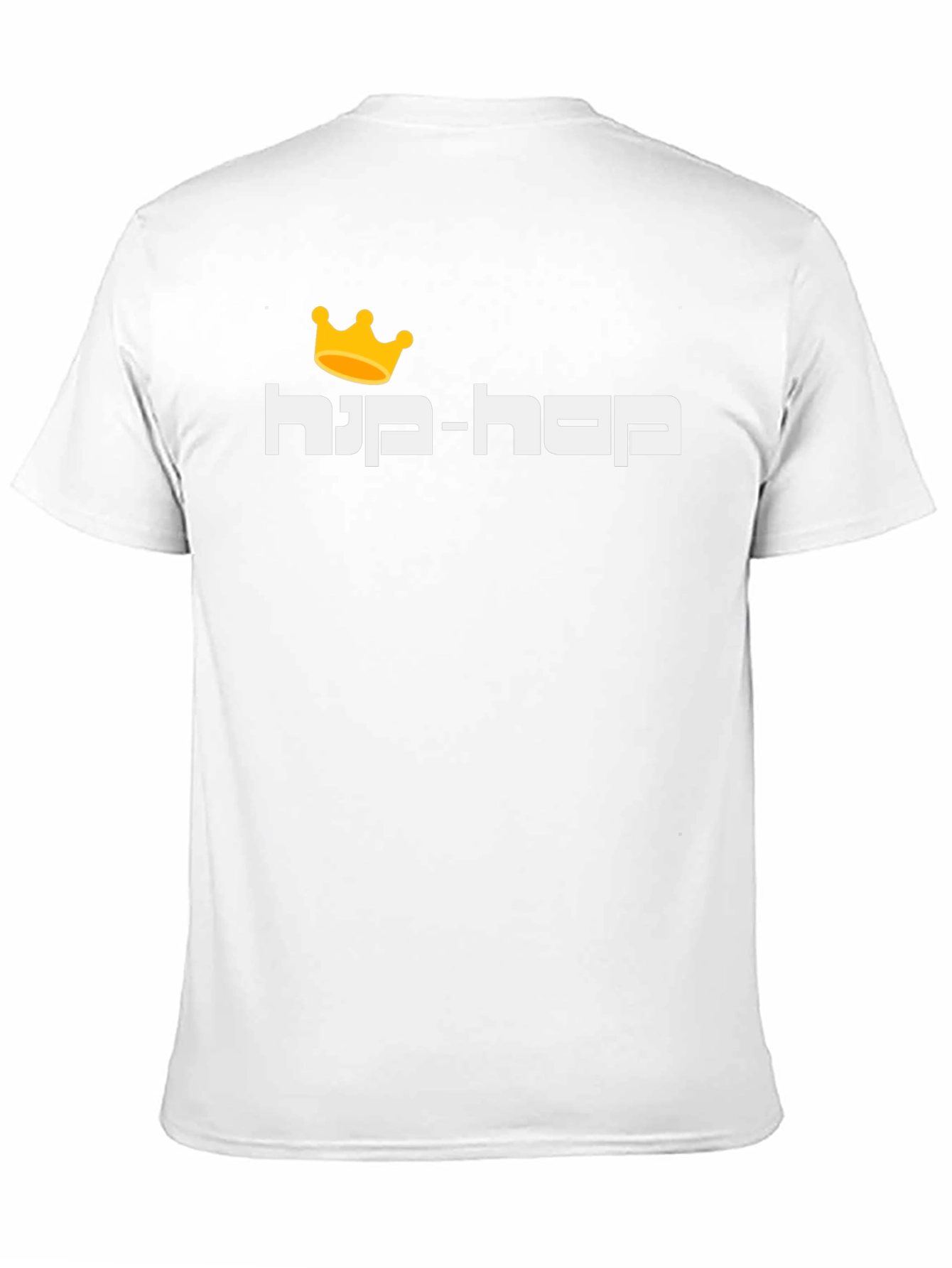 Hip-Hop King Crown Graphic T-Shirt - Black