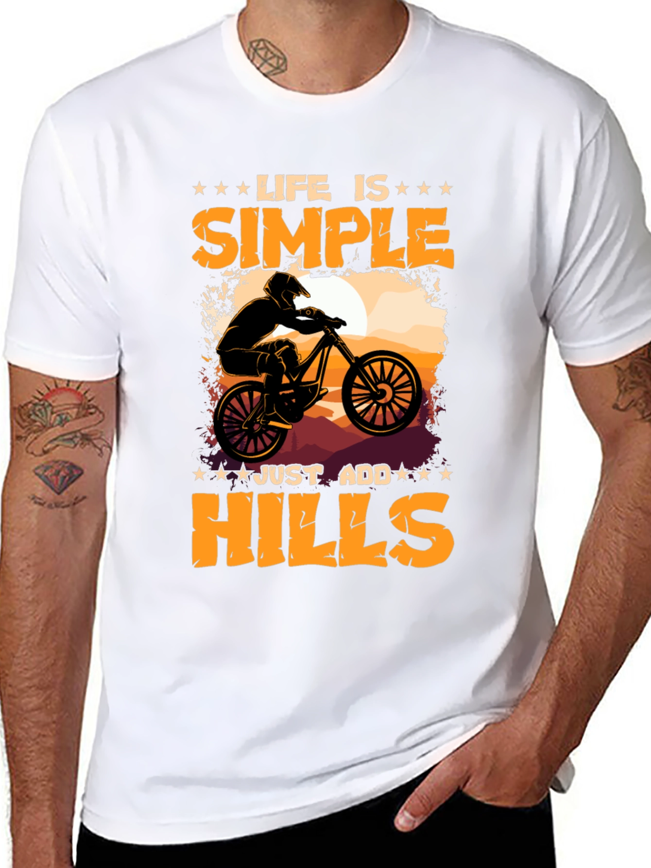 Life is Simple Add Hills T-Shirt