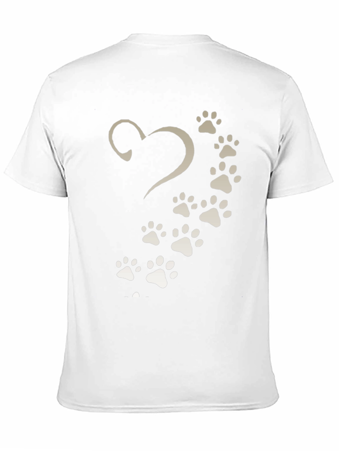 Paw Print Heart T-Shirt - Pet Lover Tee