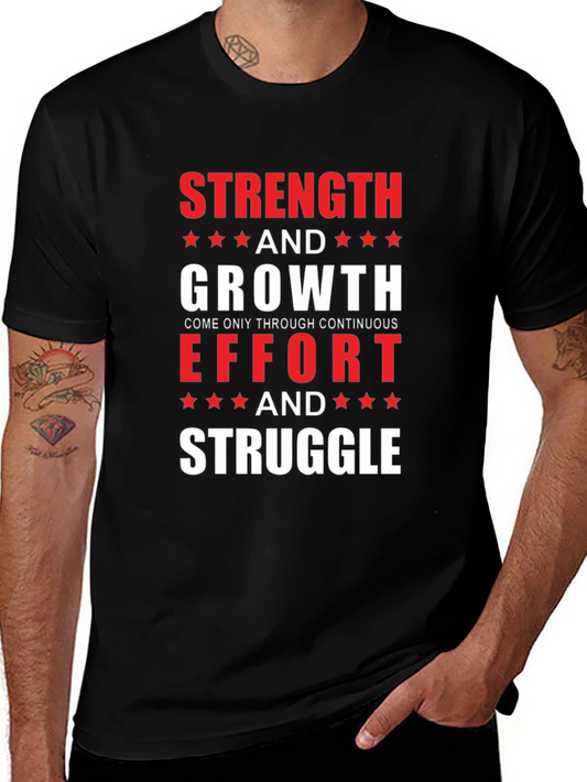 Strength & Growth Motivational T-Shirt