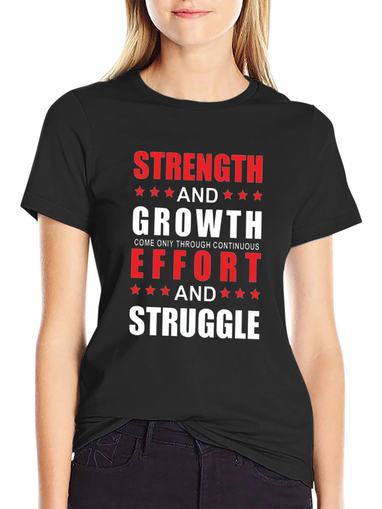 Strength & Growth Motivational T-Shirt