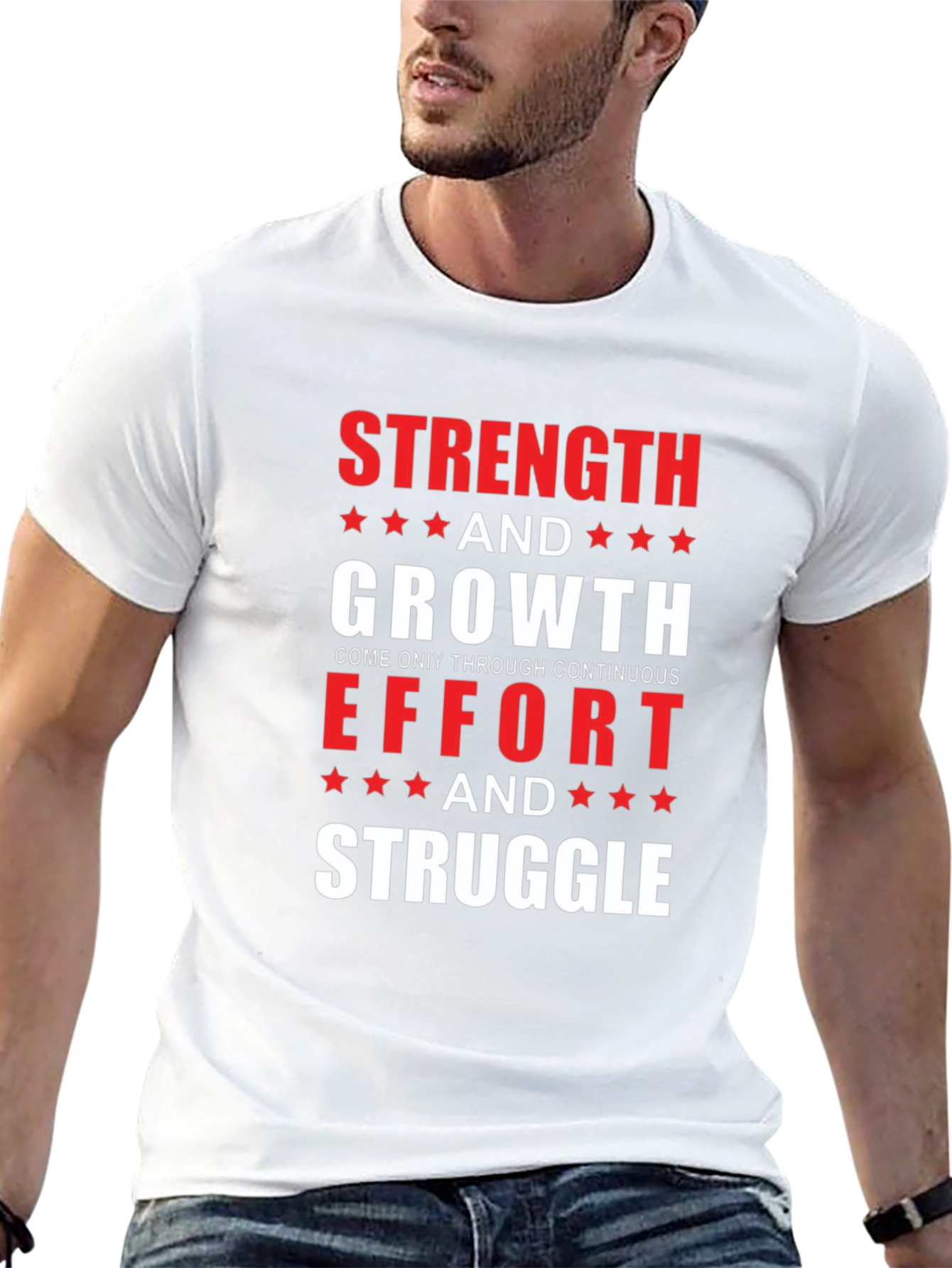 Strength & Growth Motivational T-Shirt