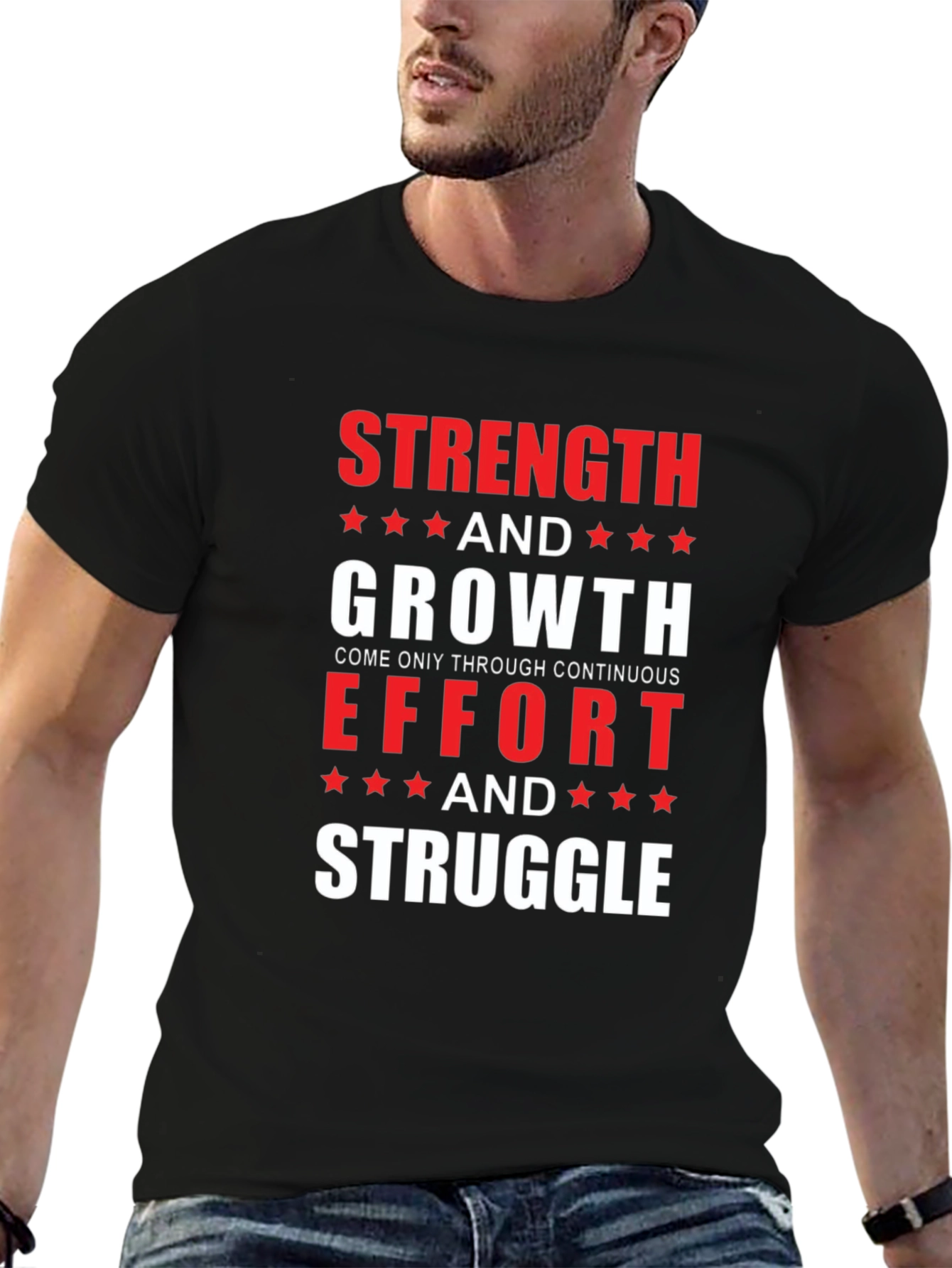 Strength & Growth Motivational T-Shirt