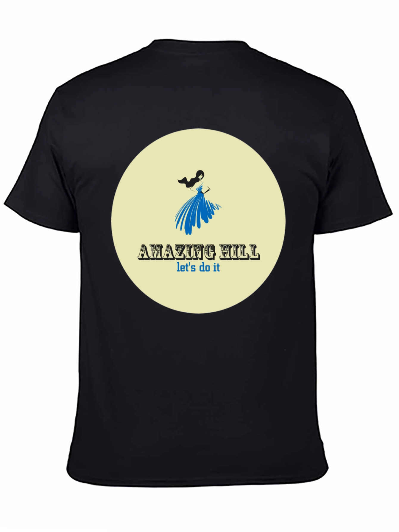 Amazing Hill T-Shirt Black Stylish Graphic Tee