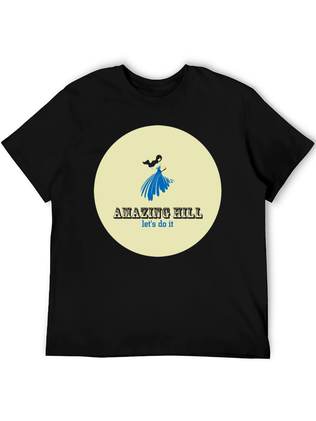 Amazing Hill T-Shirt Black Stylish Graphic Tee