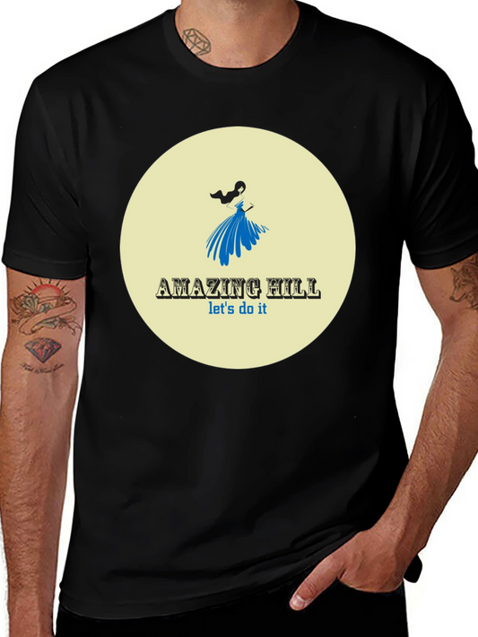 Amazing Hill T-Shirt Black Stylish Graphic Tee