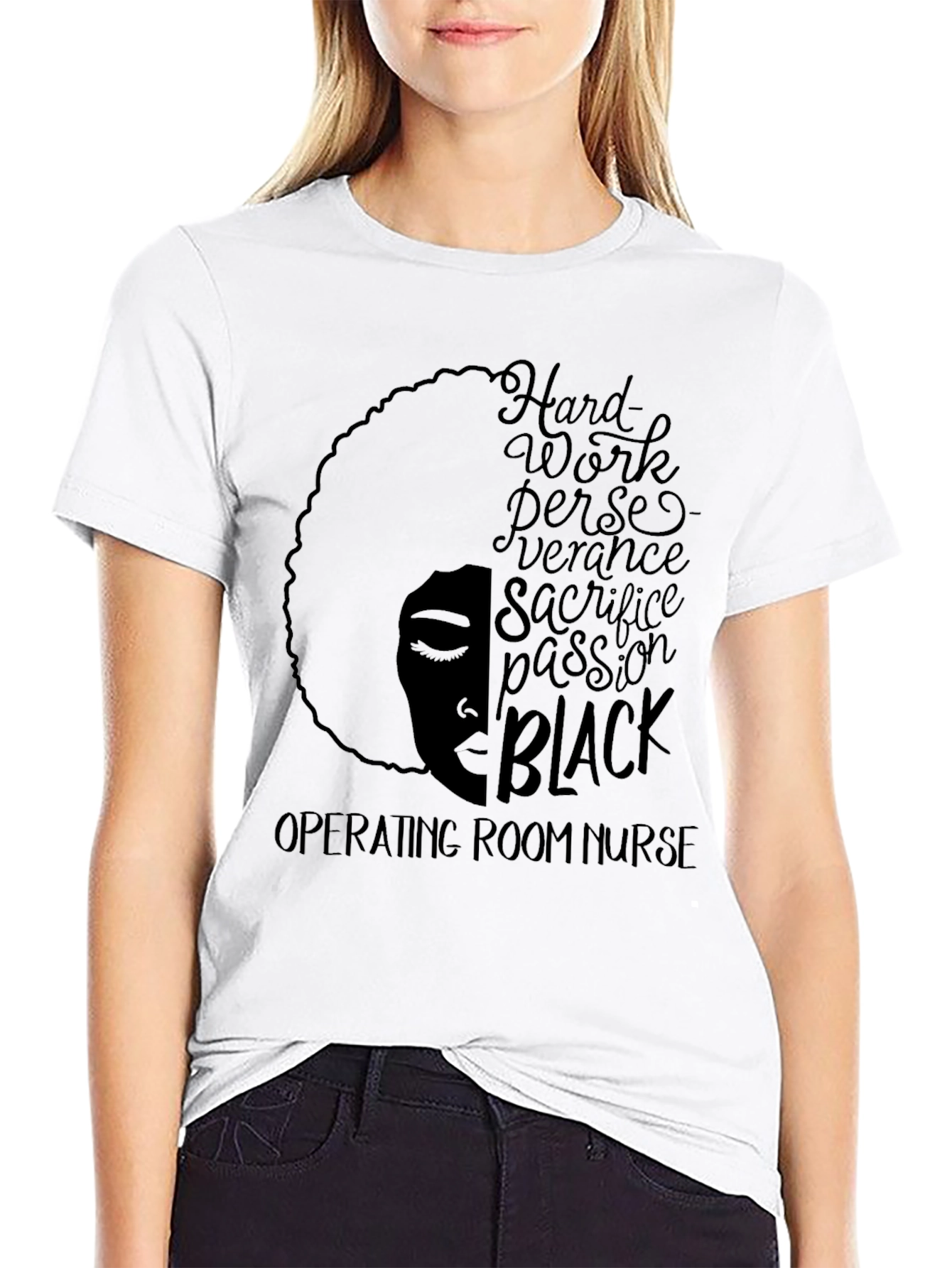 Black Operating Room Nurse T-Shirt
