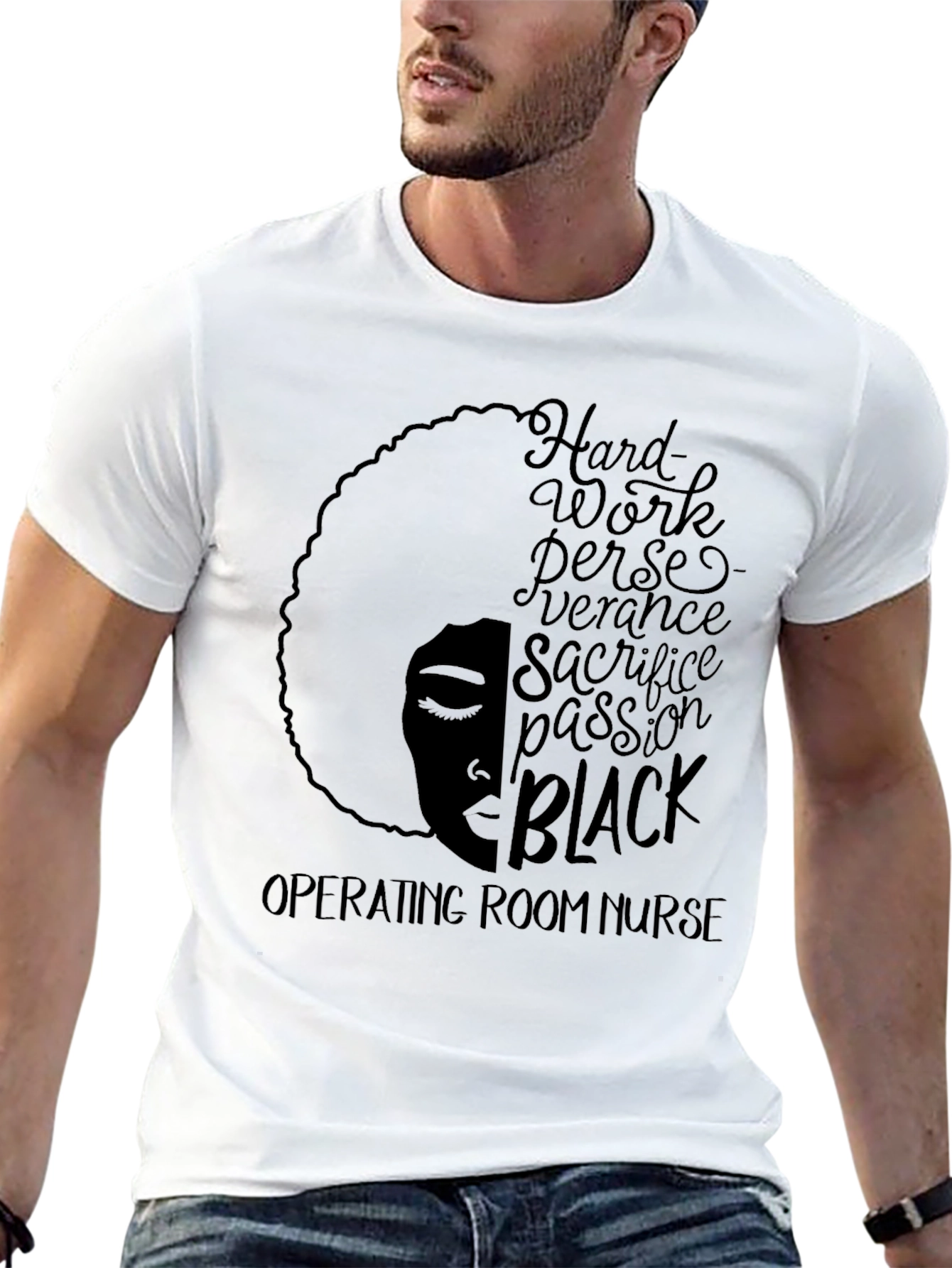 Black Operating Room Nurse T-Shirt