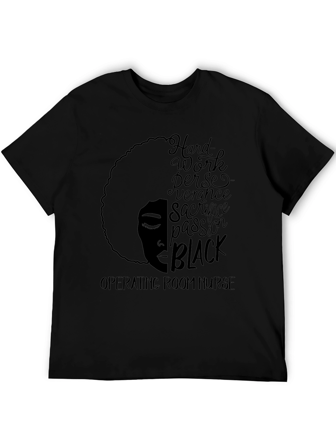Black Operating Room Nurse T-Shirt