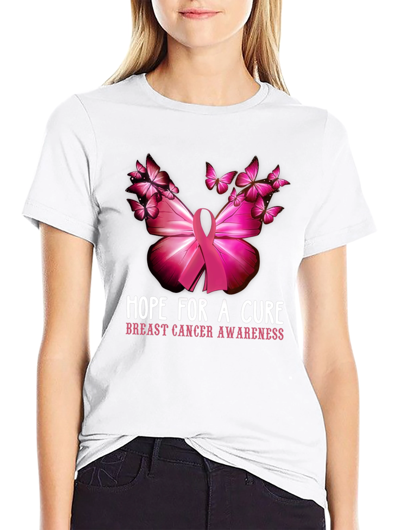 Breast Cancer Awareness Hope for a Cure T-Shirt